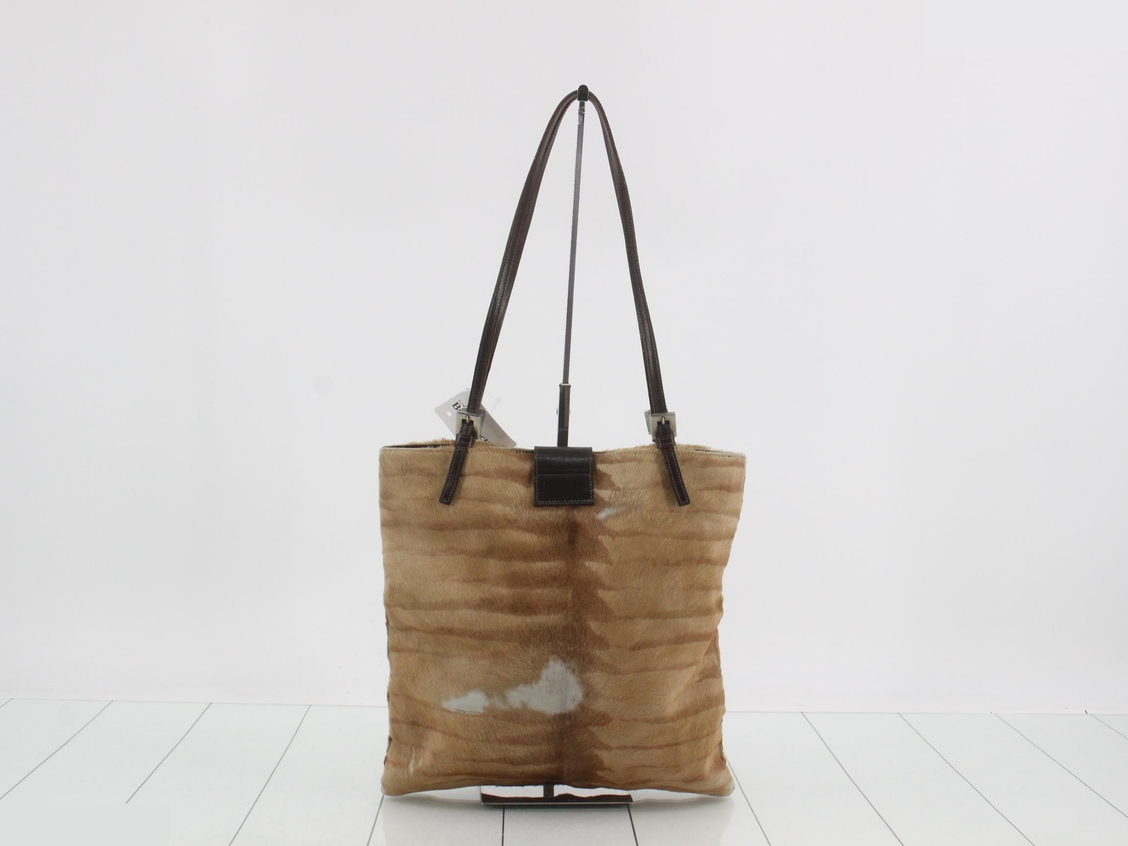 Mamma Baguette Calf Hair Shoulder Bag — view 2
