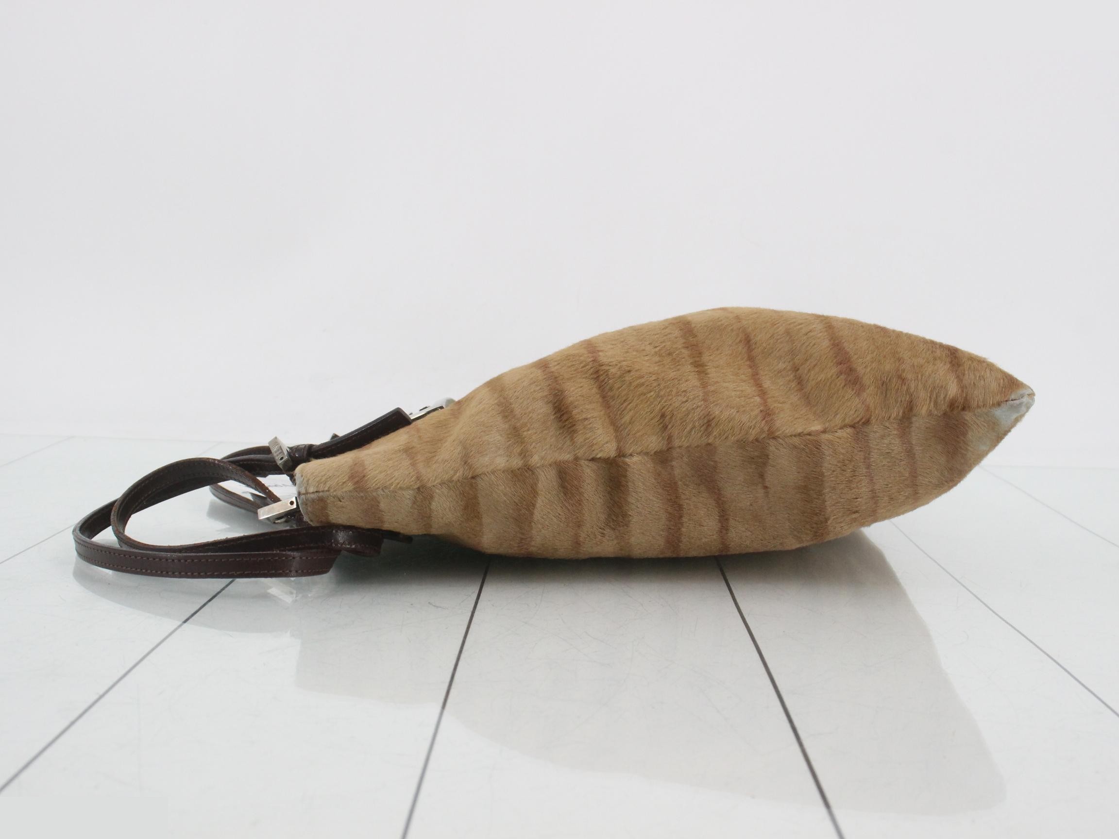 Mamma Baguette Calf Hair Shoulder Bag — view 4