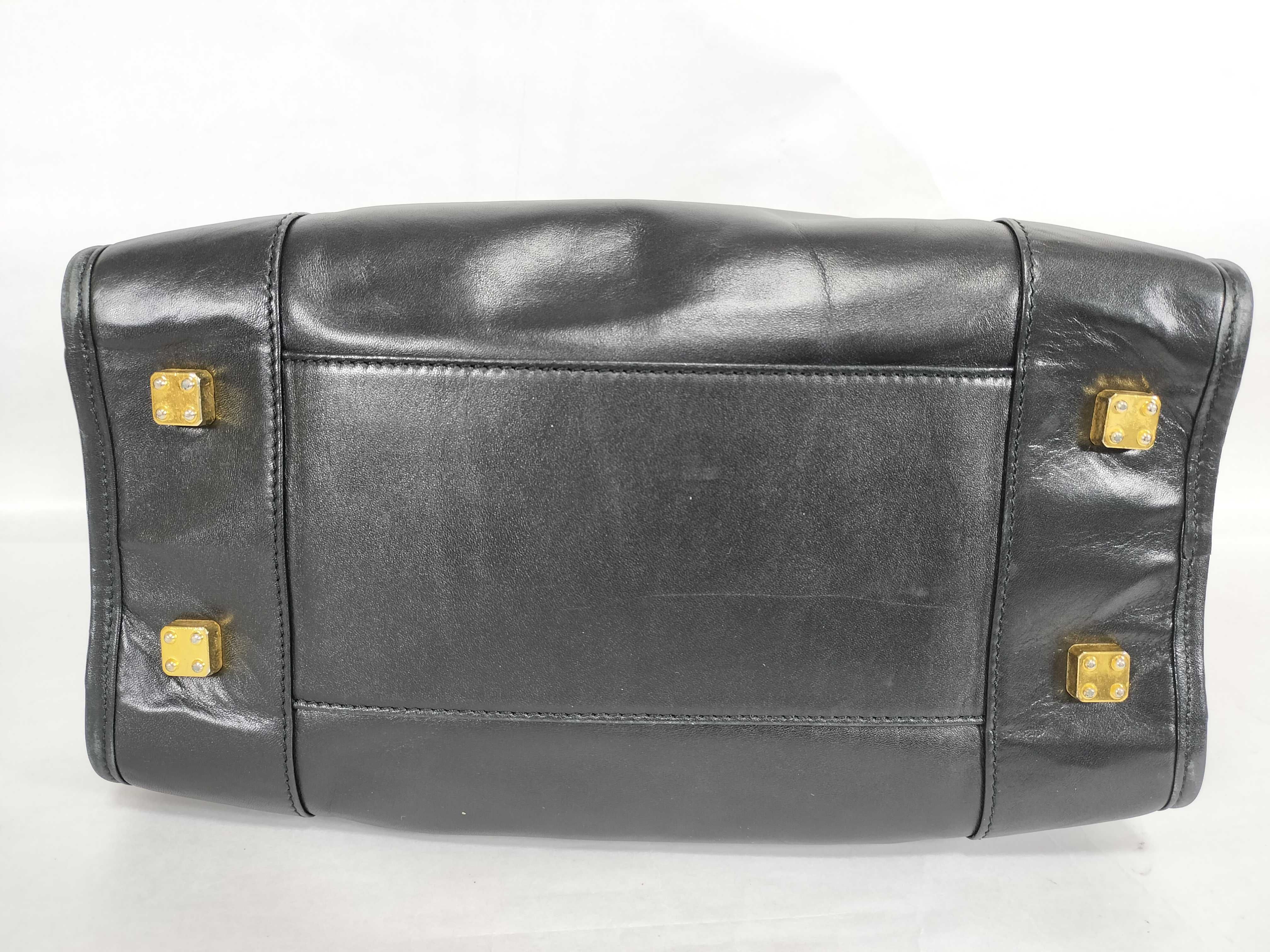 Amazona Leather Black Handbag — view 7