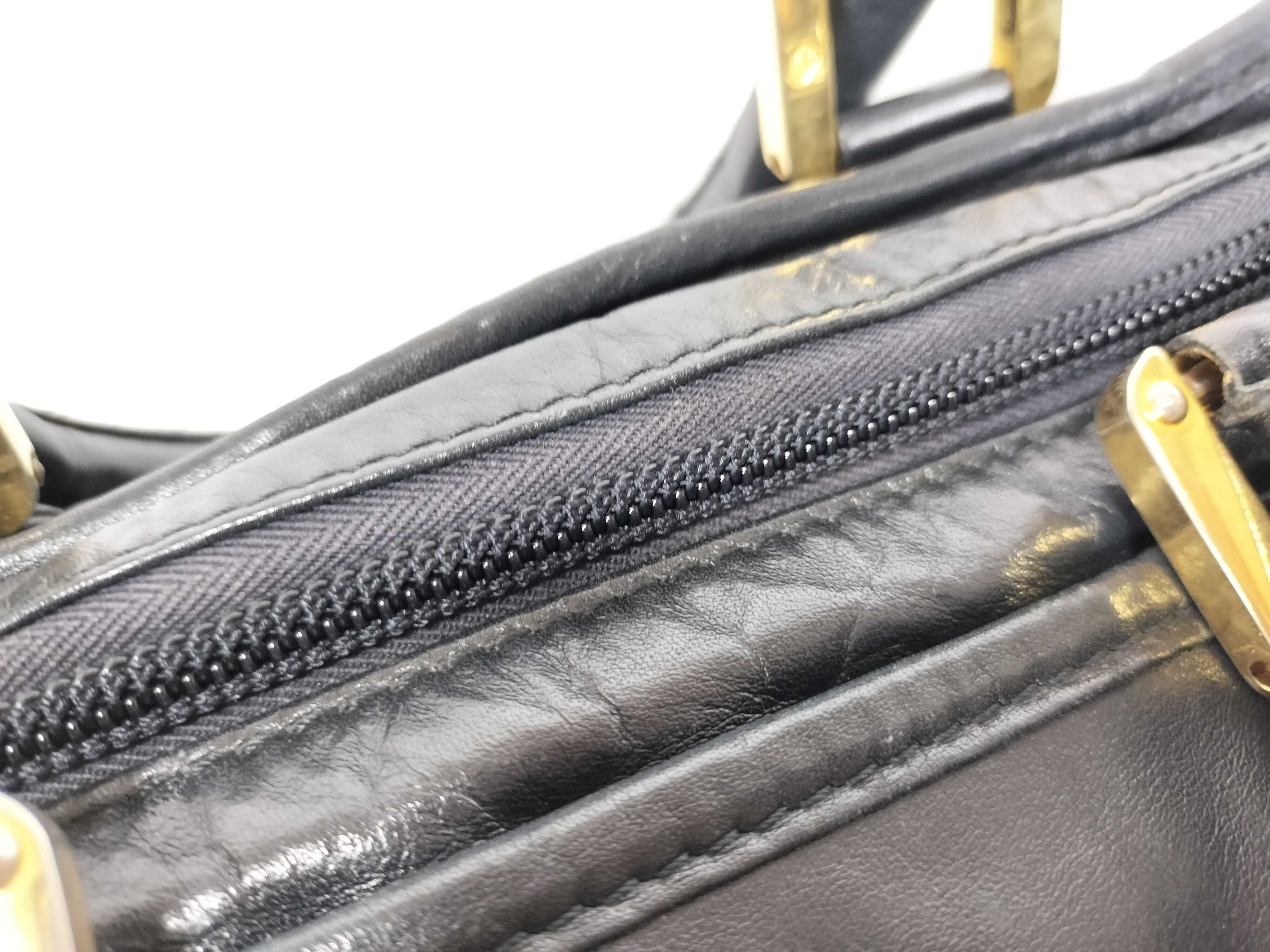 Amazona Leather Black Handbag — view 9