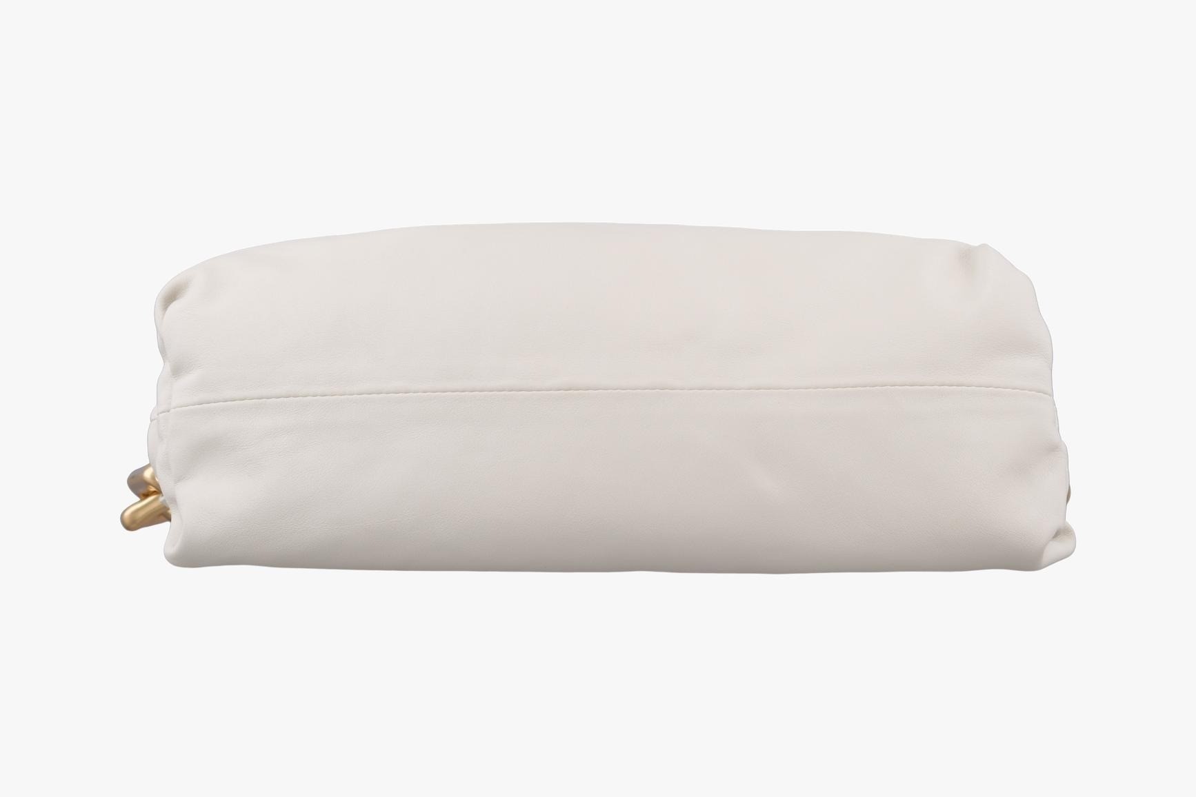The Chain Pouch, Lambskin, White — view 3