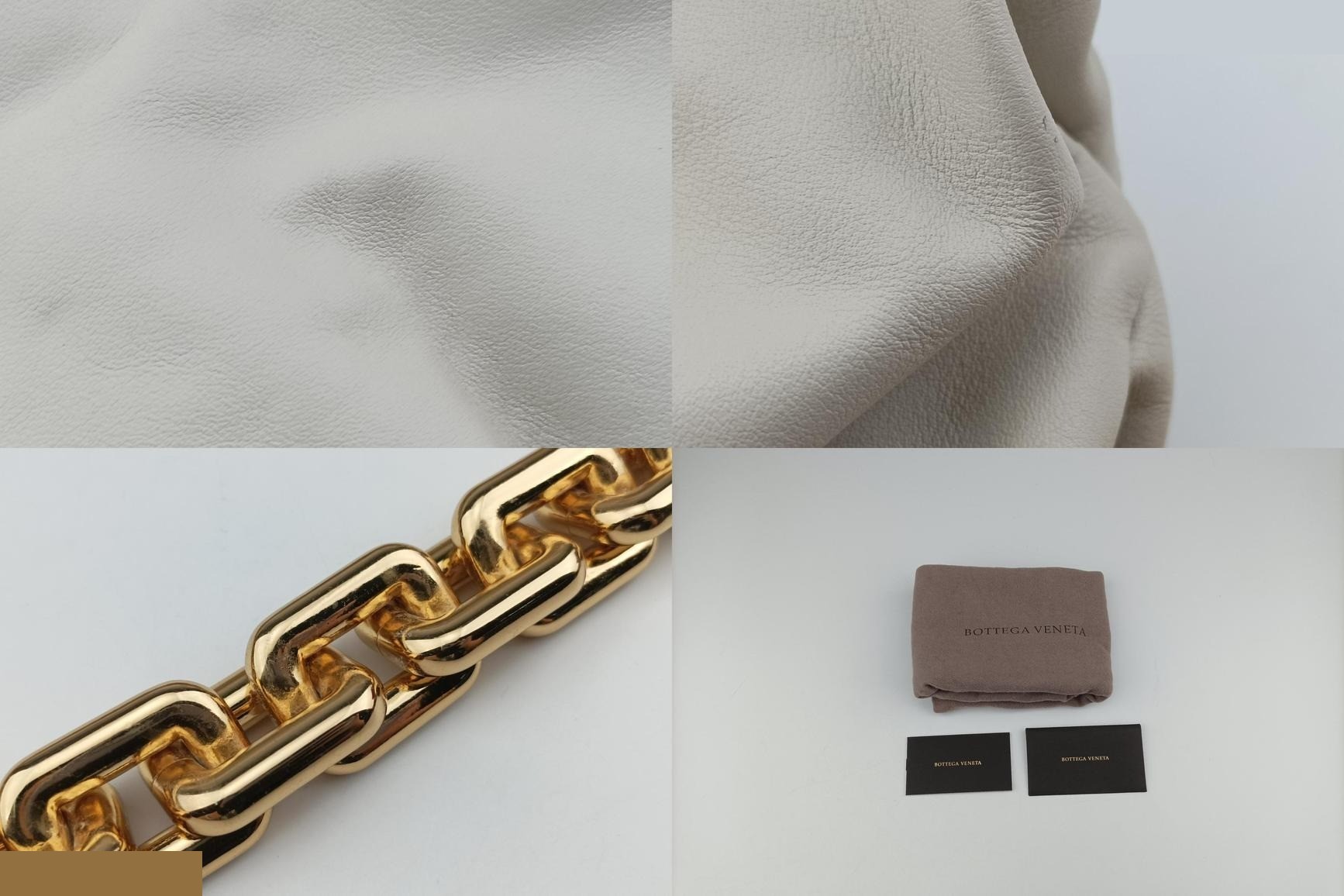 The Chain Pouch, Lambskin, White — view 10