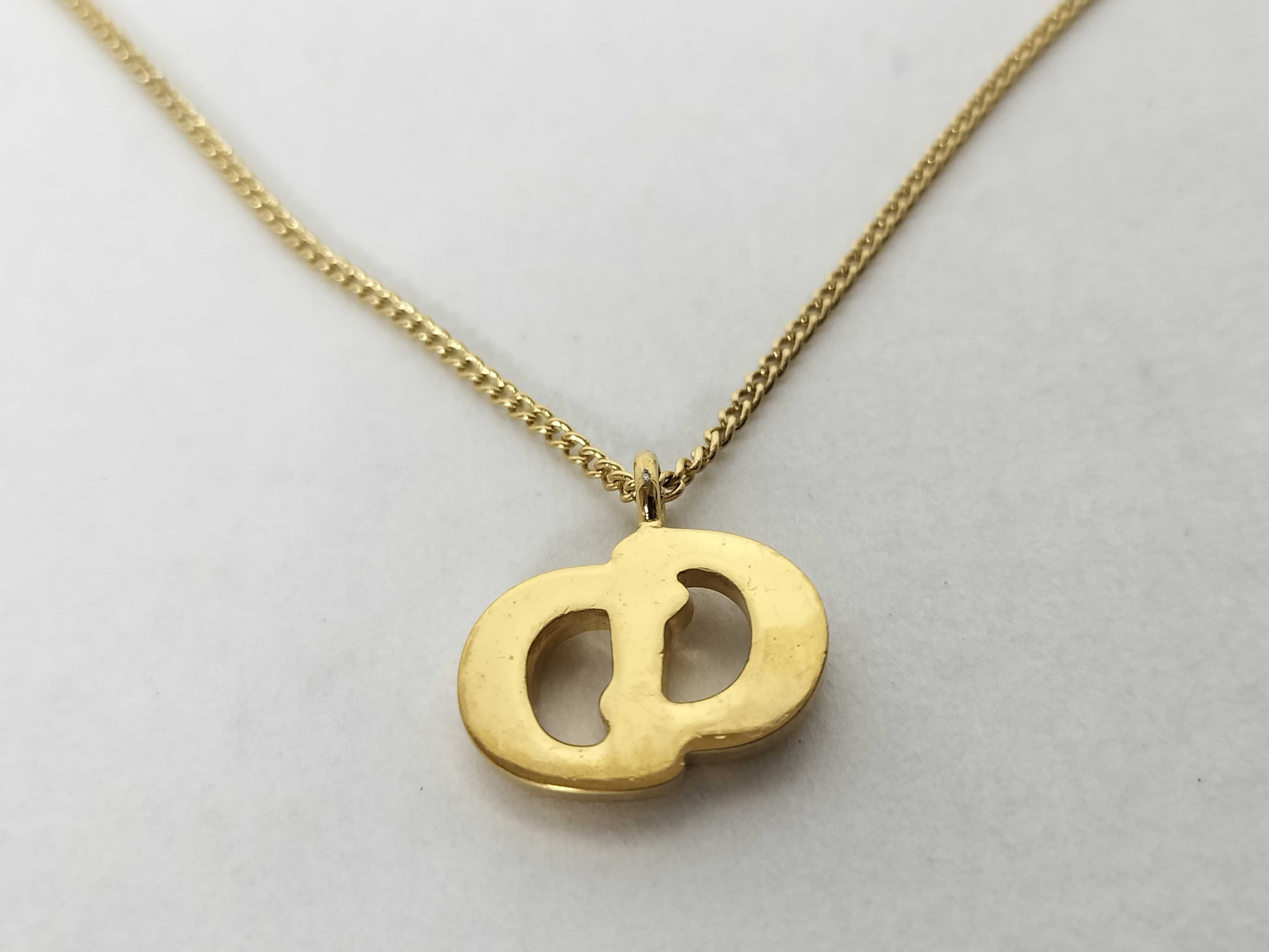 3D CD Logo Rhinestone Necklace — view 2