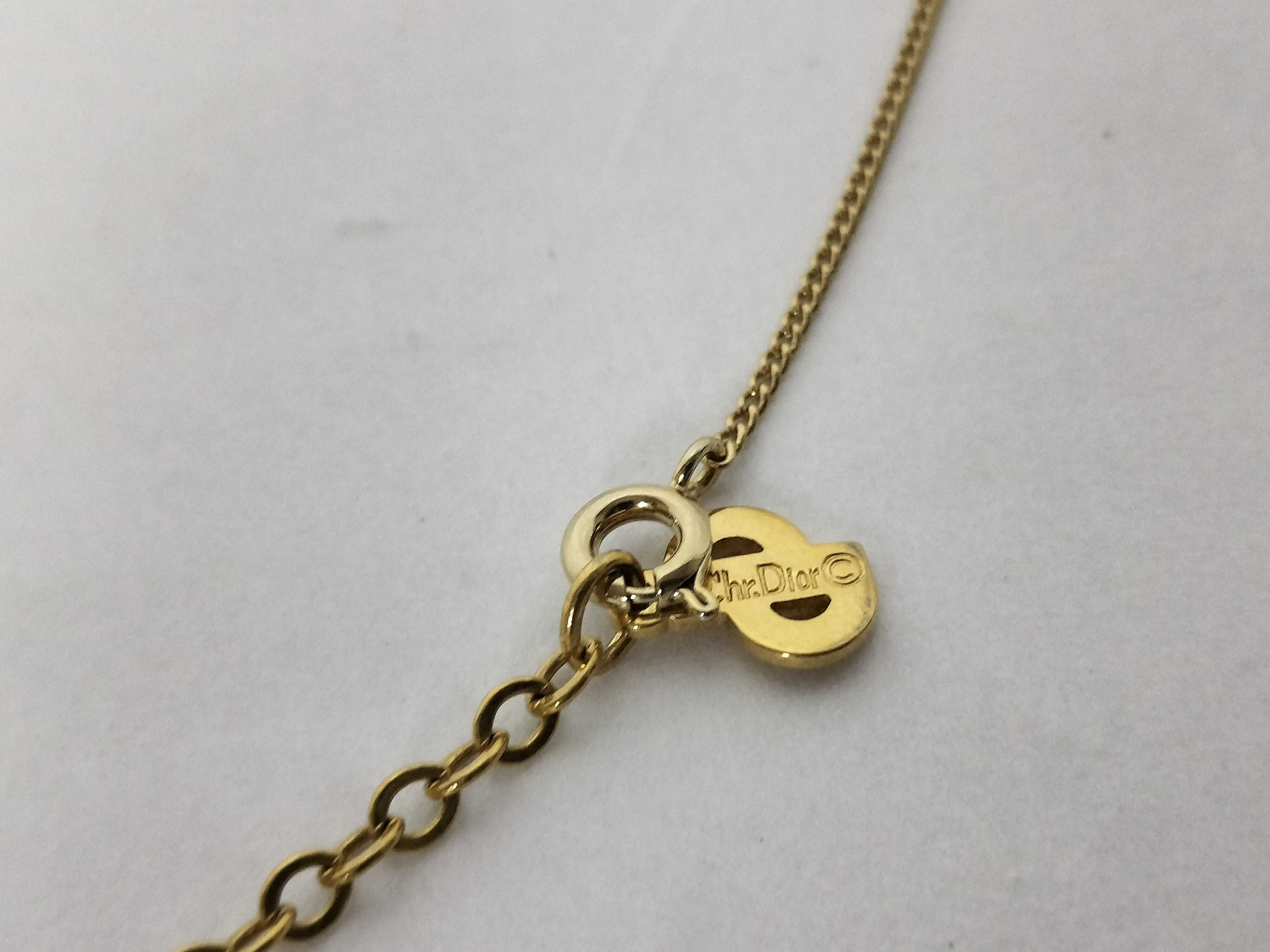 3D CD Logo Rhinestone Necklace — view 5