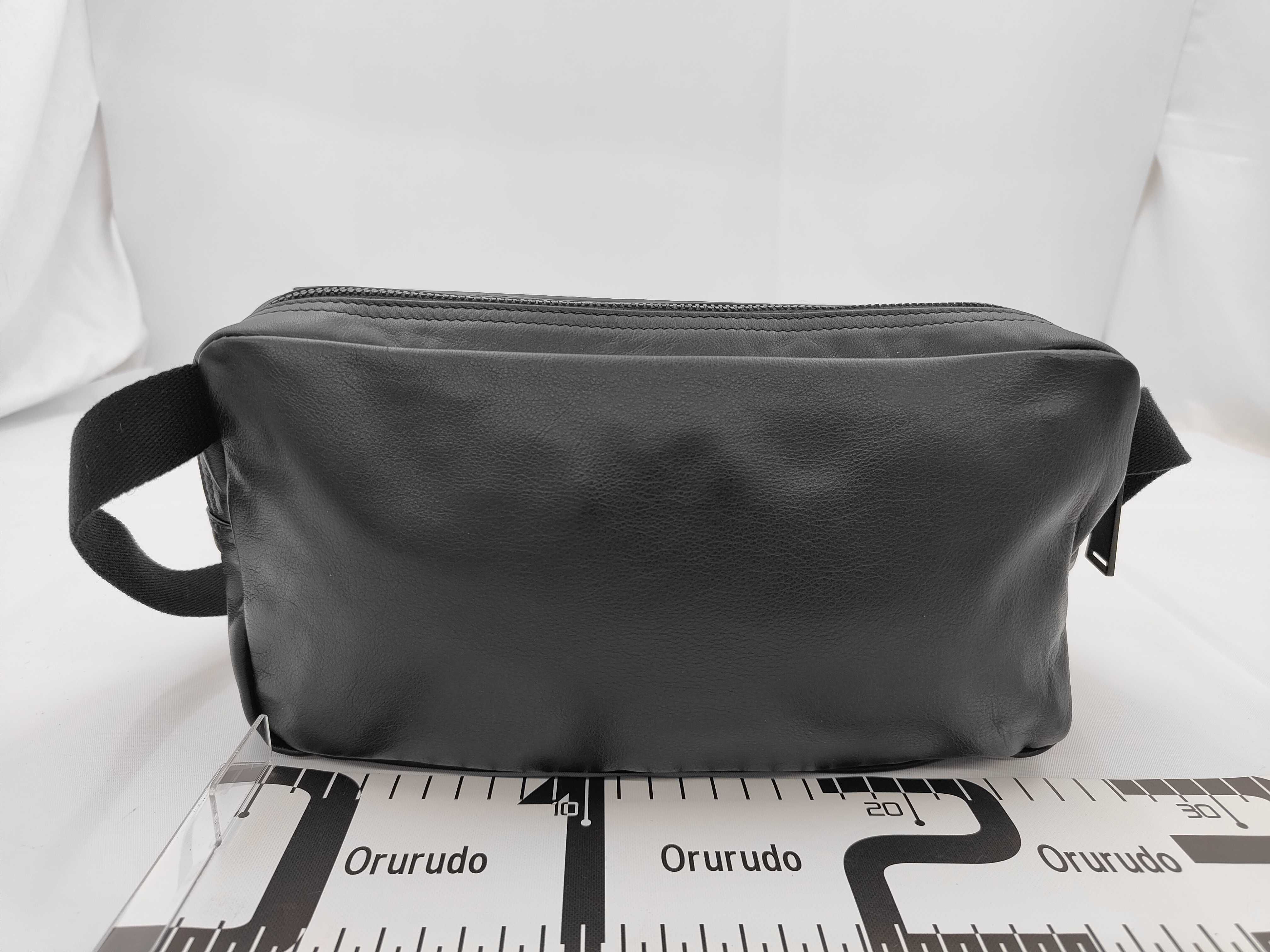 Intrecciato Waist Bag, Black Leather Bag — view 2