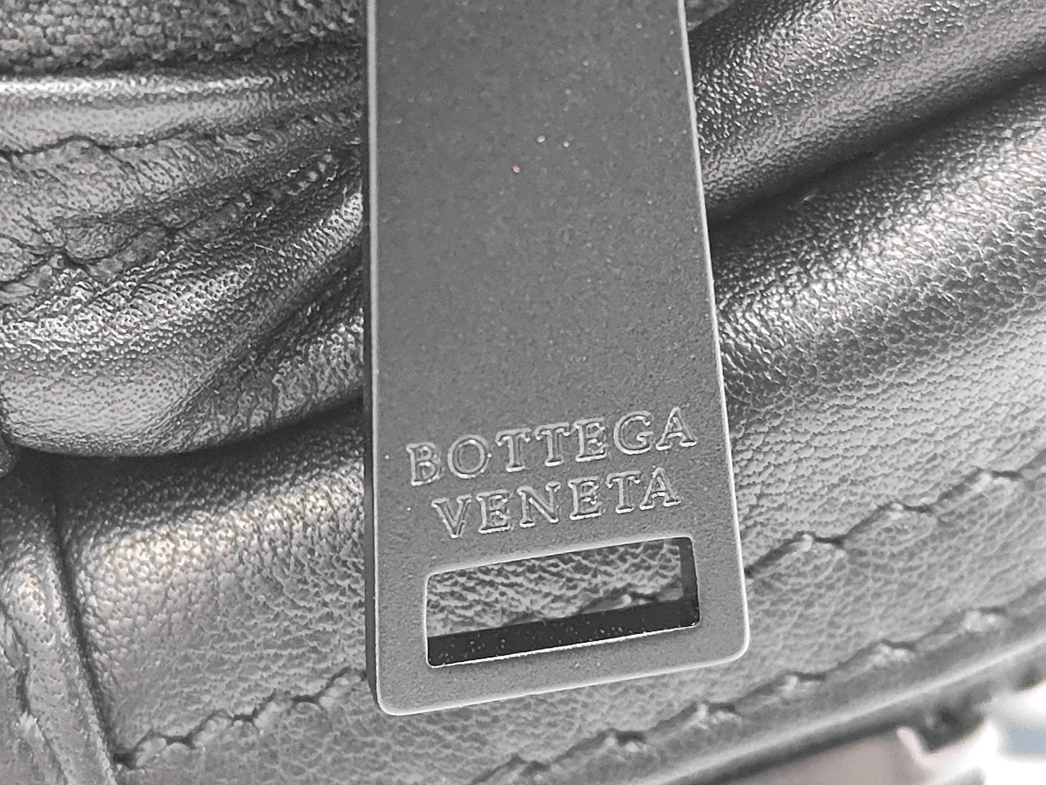 Intrecciato Waist Bag, Black Leather Bag — view 13