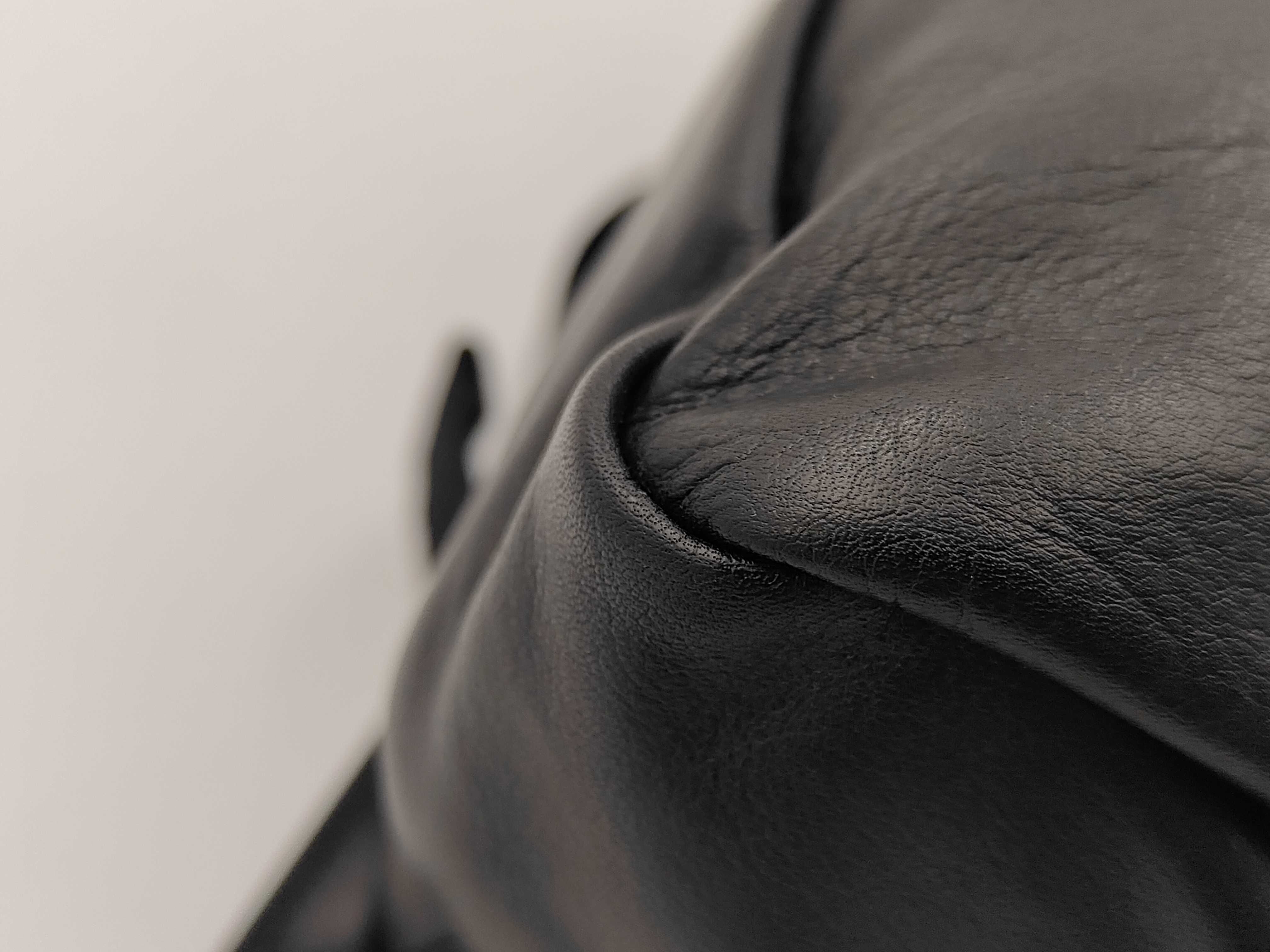 Intrecciato Waist Bag, Black Leather Bag — view 6