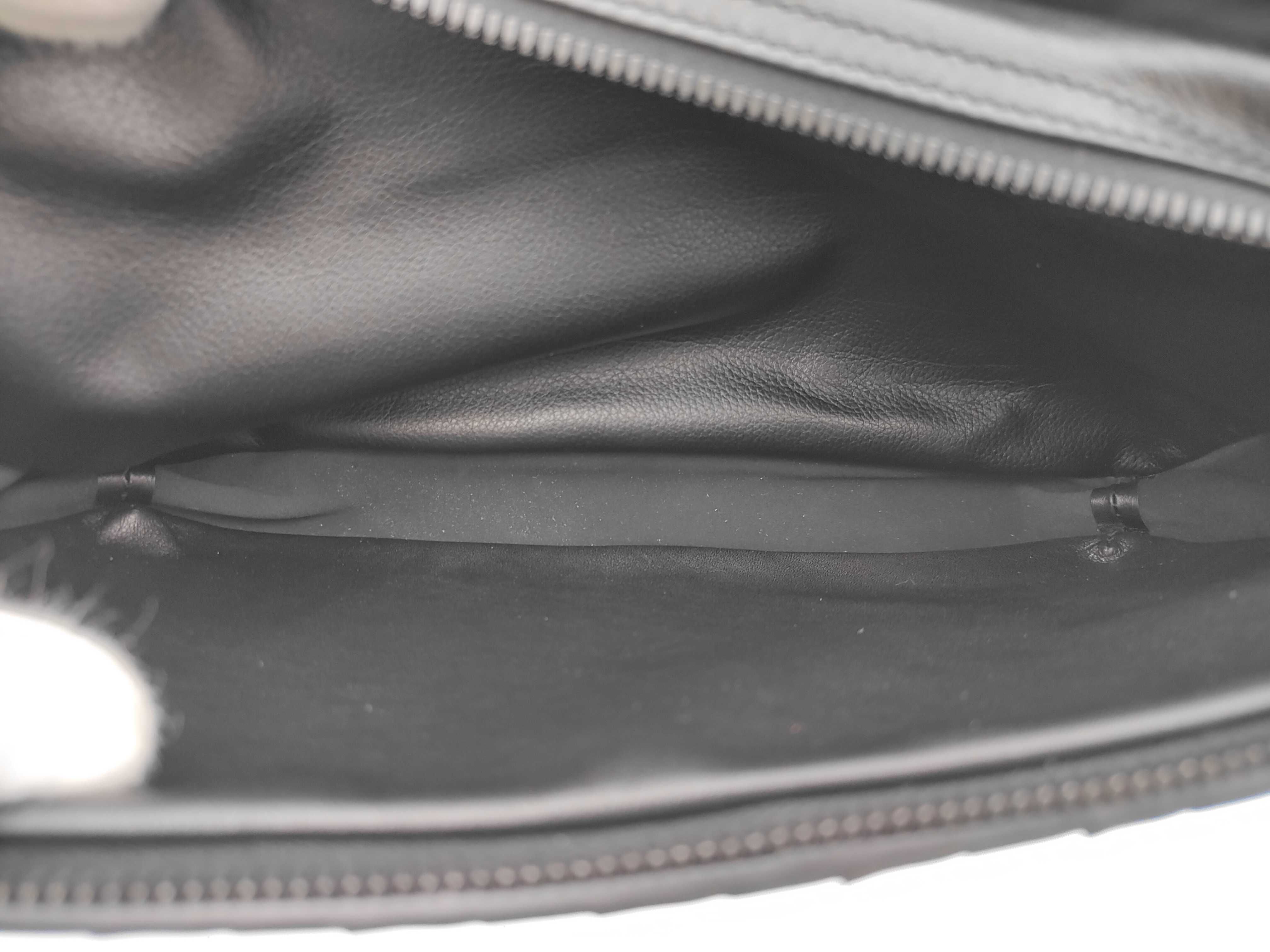 Intrecciato Waist Bag, Black Leather Bag — view 9