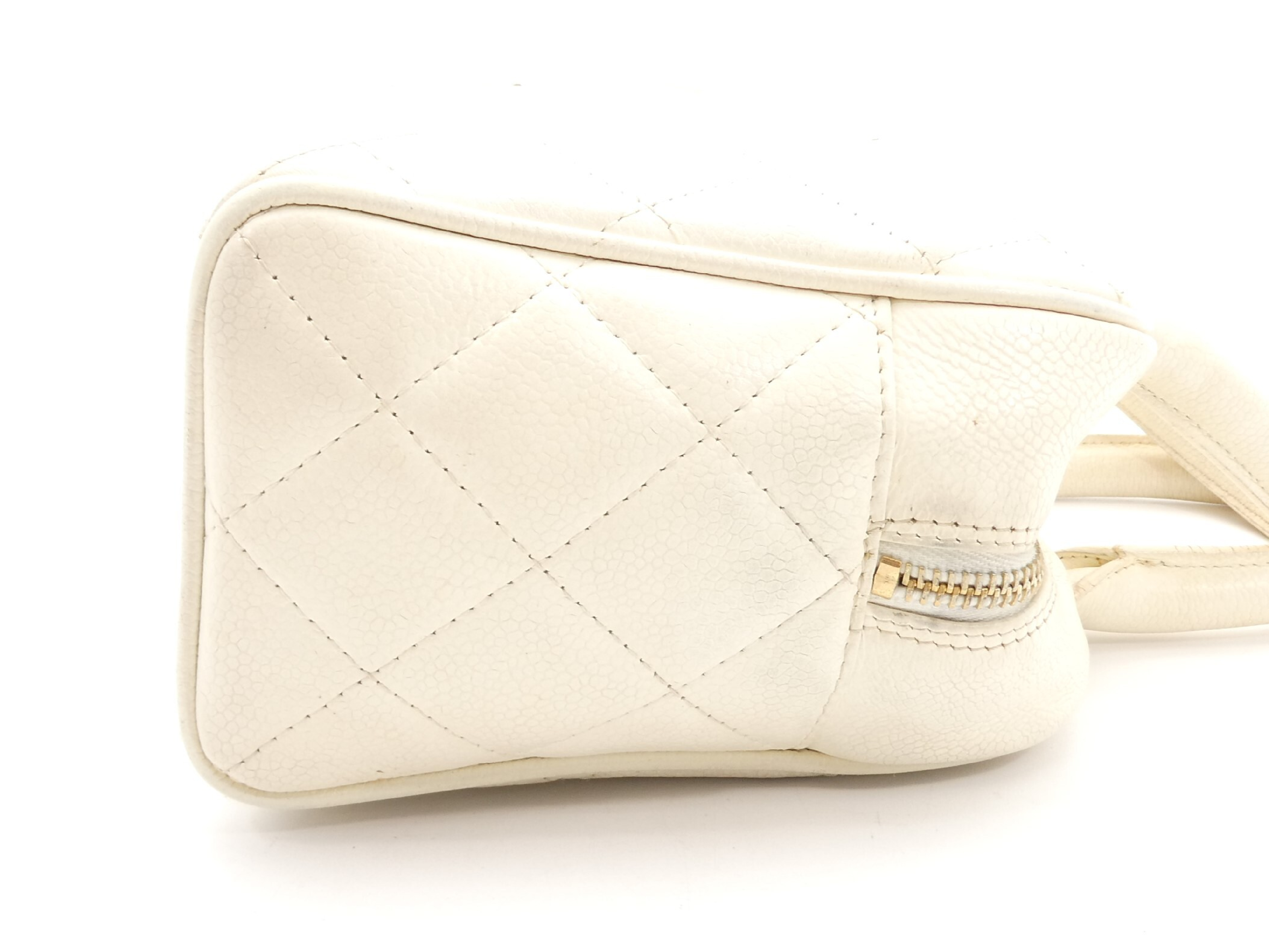 Matelassé Coco Mark Caviar Skin Handbag — view 4