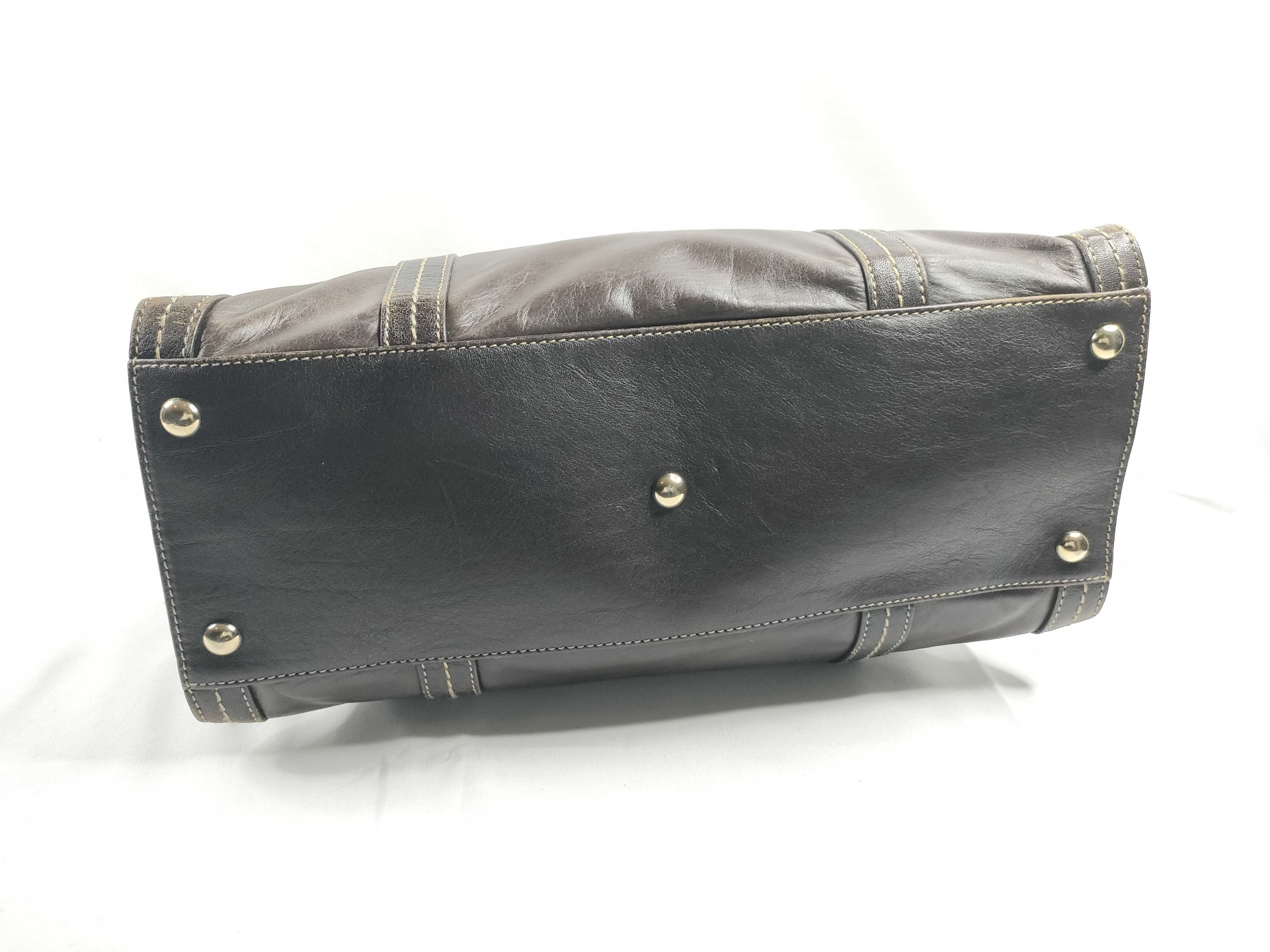 Ribbon All-Leather Mini Boston Bag Shoulder Bag — view 4