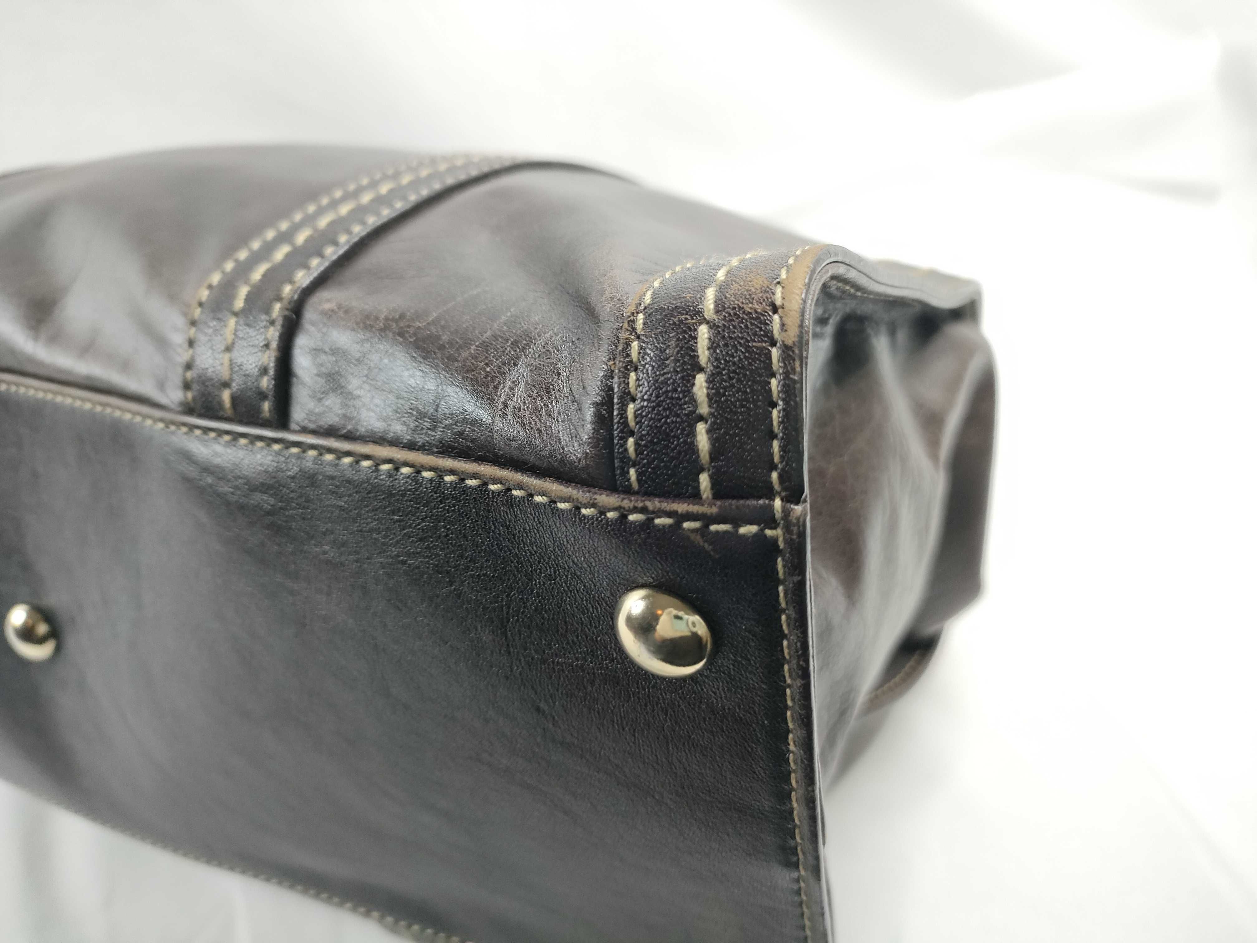 Ribbon All-Leather Mini Boston Bag Shoulder Bag — view 5
