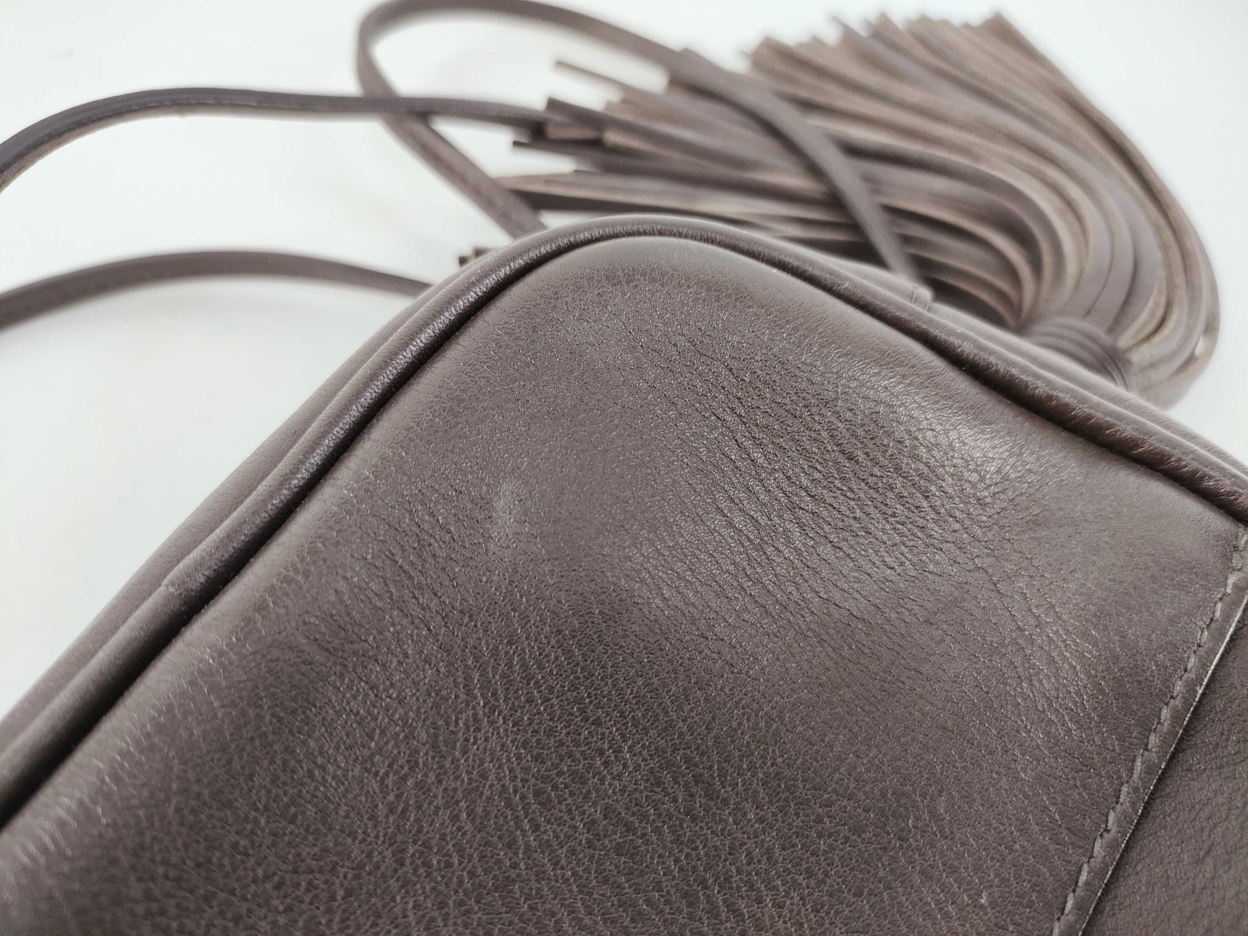 Paris Blogger Leather Shoulder Bag Brown 425317 Shoulder Bag — view 12