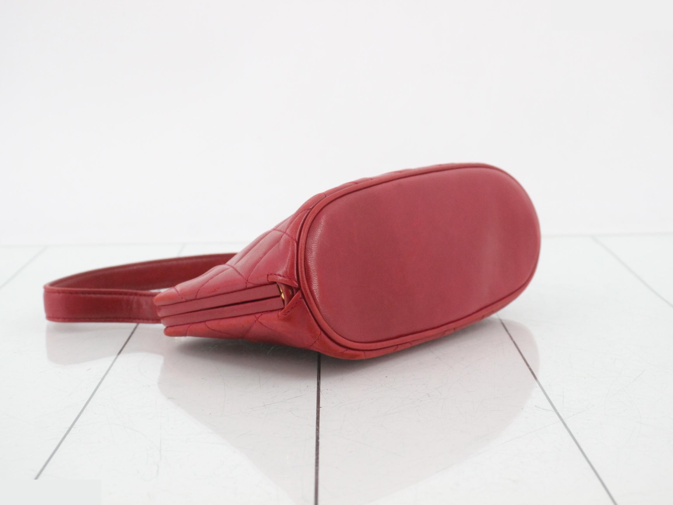 Matelassé Mini Handbag, Lambskin, Clasp Closure, Item No. 3 — view 5