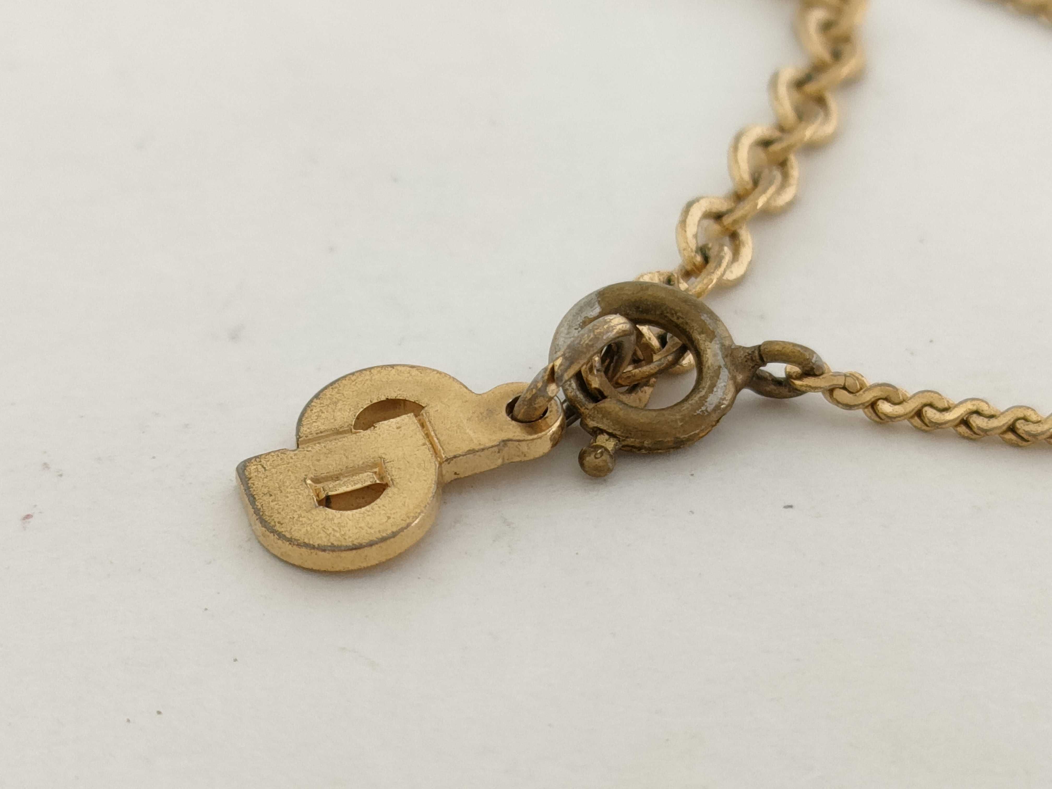 CD Logo Rhinestone Necklace — view 10