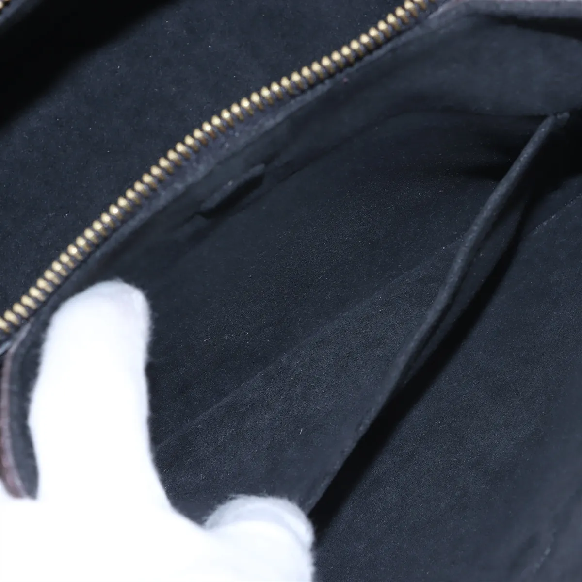 Monogram x Leather Vendome BB M46507 Brown x Black RFID reaction available — view 11