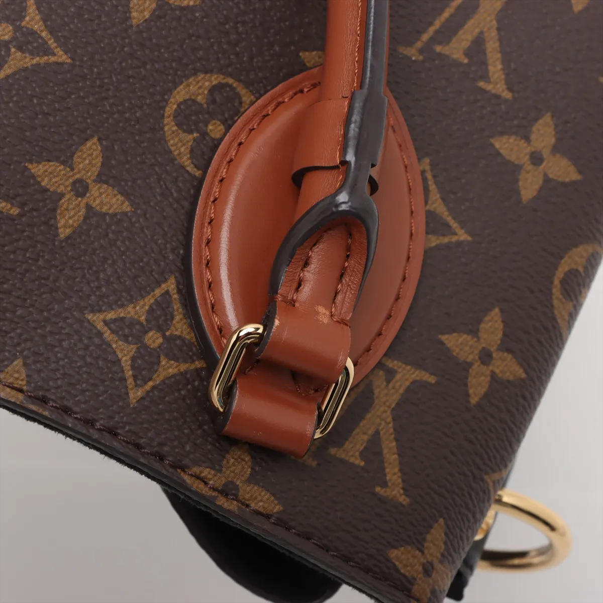 Monogram x Leather Vendome BB M46507 Brown x Black RFID reaction available — view 14