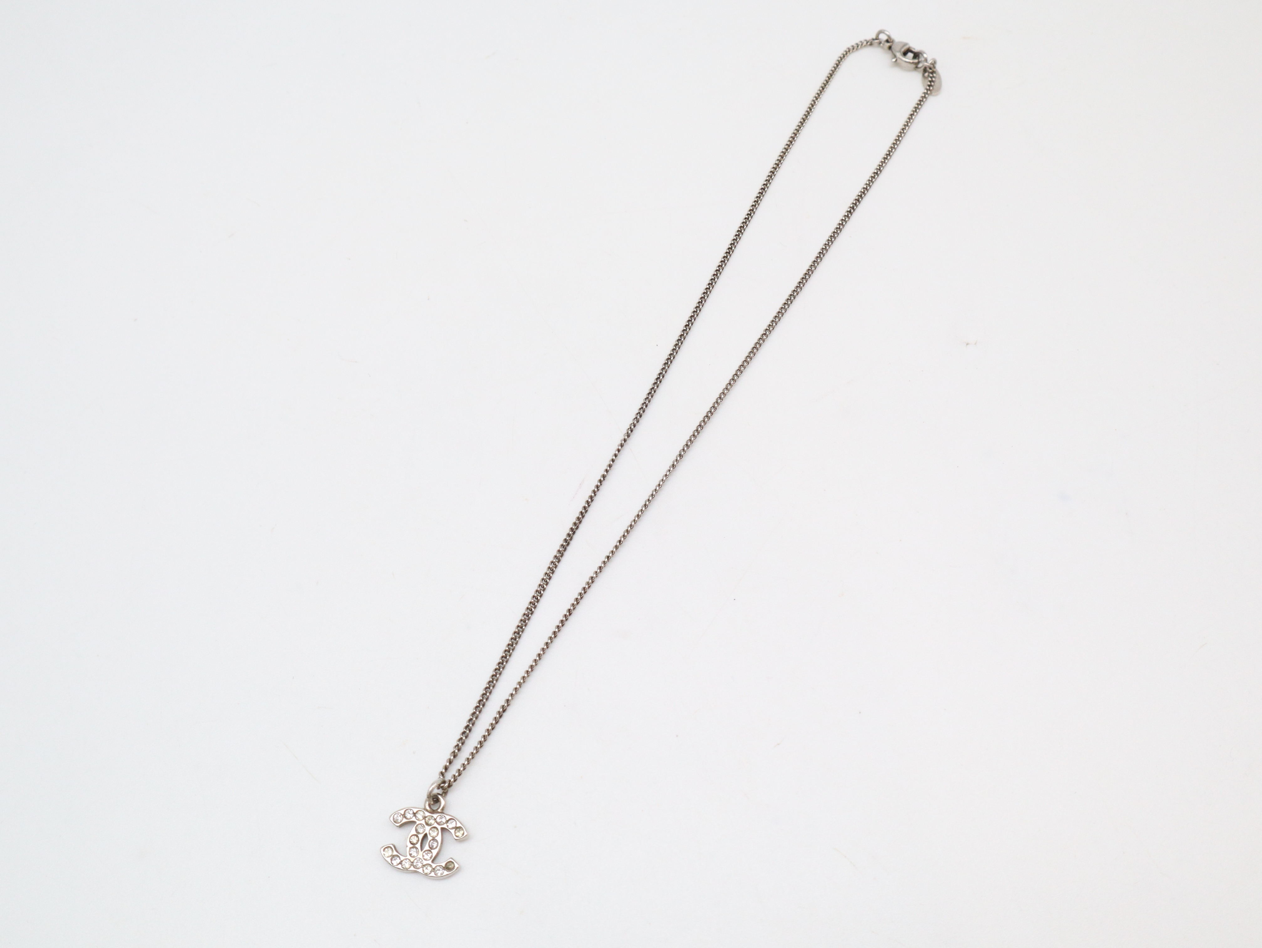10V Rhinestone Coco Mark Necklace — view 7