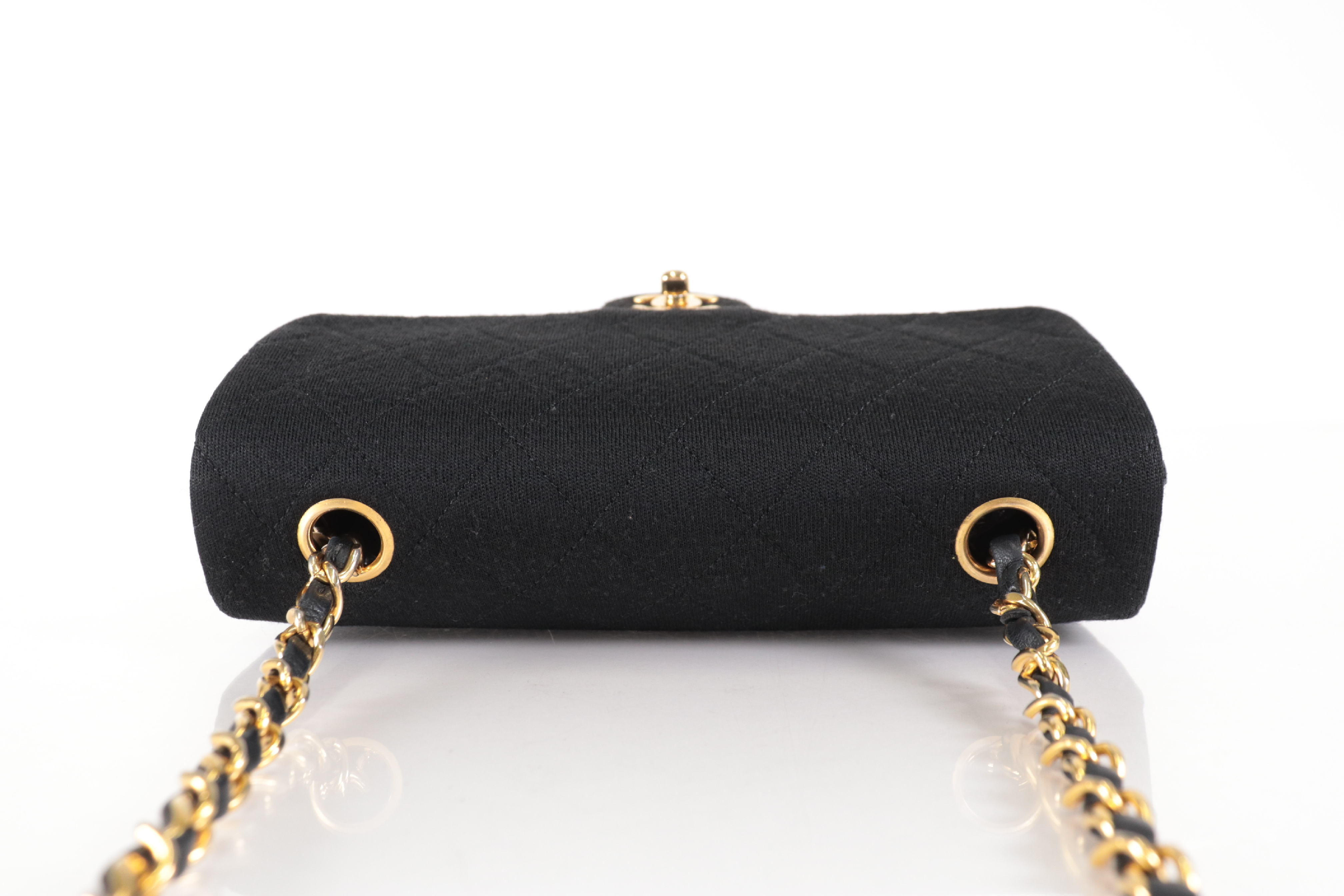 Matelassé Cotton x Lambskin Mini Chain Shoulder Bag (Series 1) — view 5