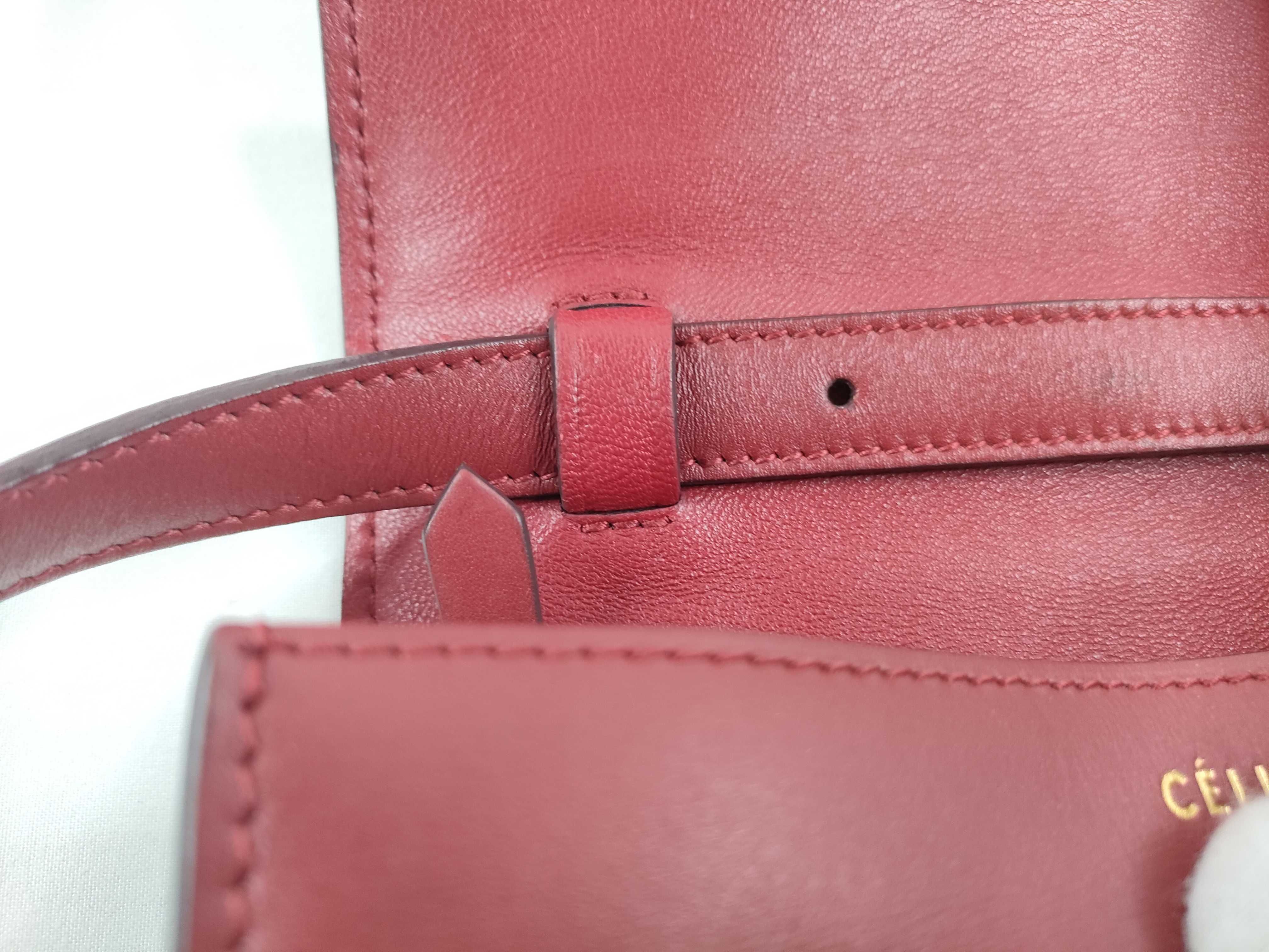 Classic Box Leather Shoulder Bag, Red — view 8