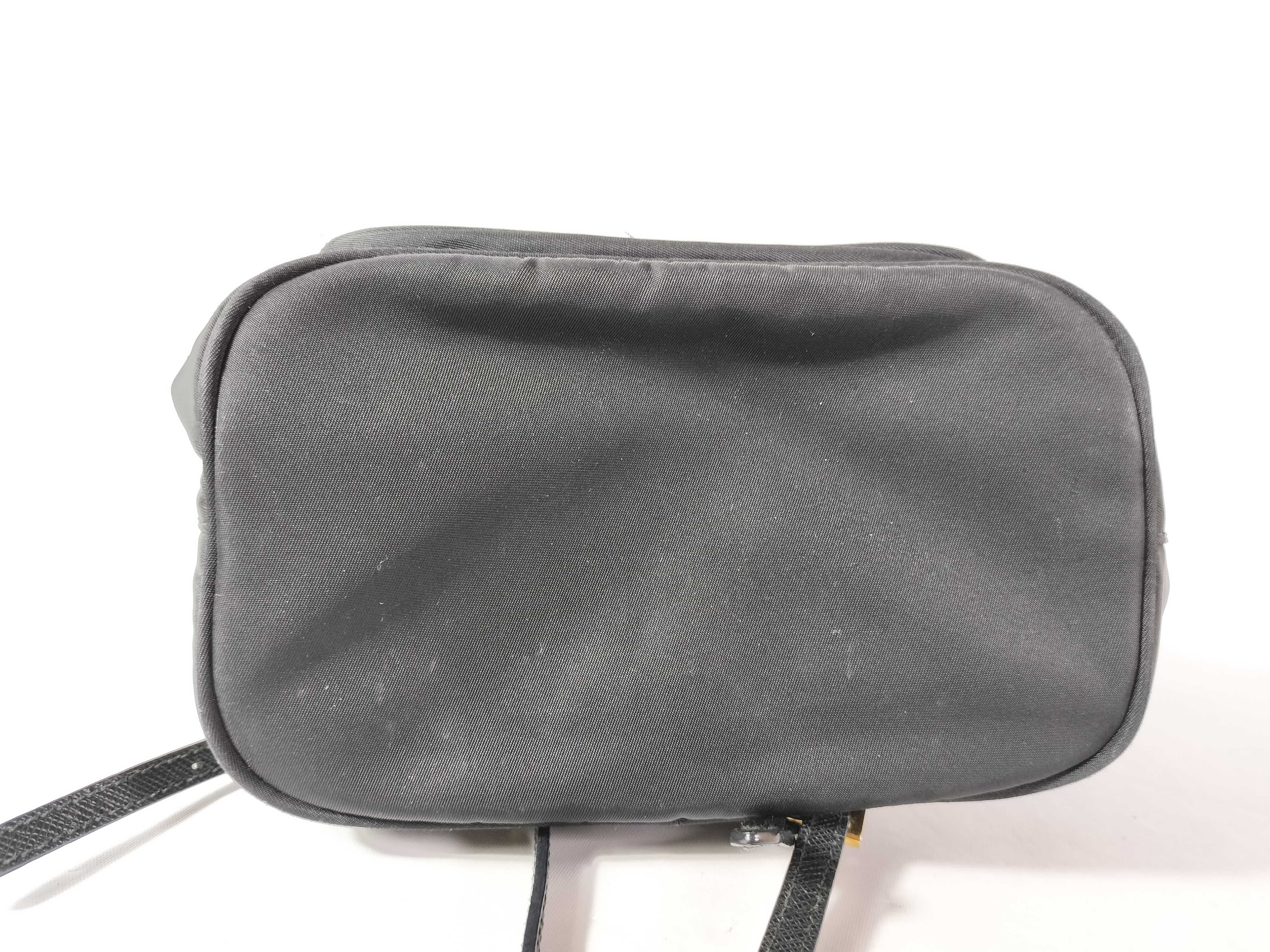 BAG NYLON BUCKET DRAWSTRING BLACK Shoulder Bag — view 8
