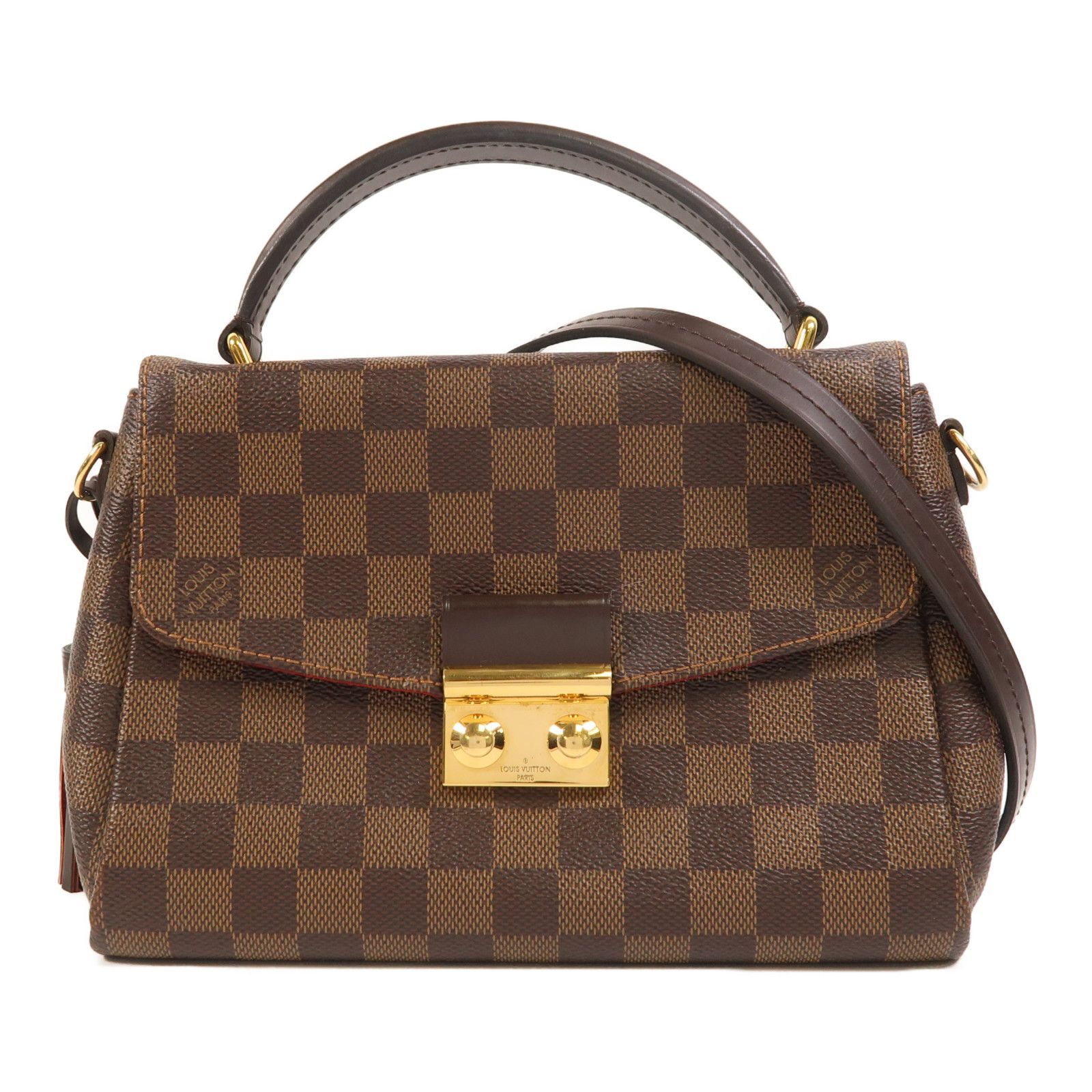 Damier Croisette Handmade Shoulder Bag Ebene Brown 2way Shoulder Bag N 53000