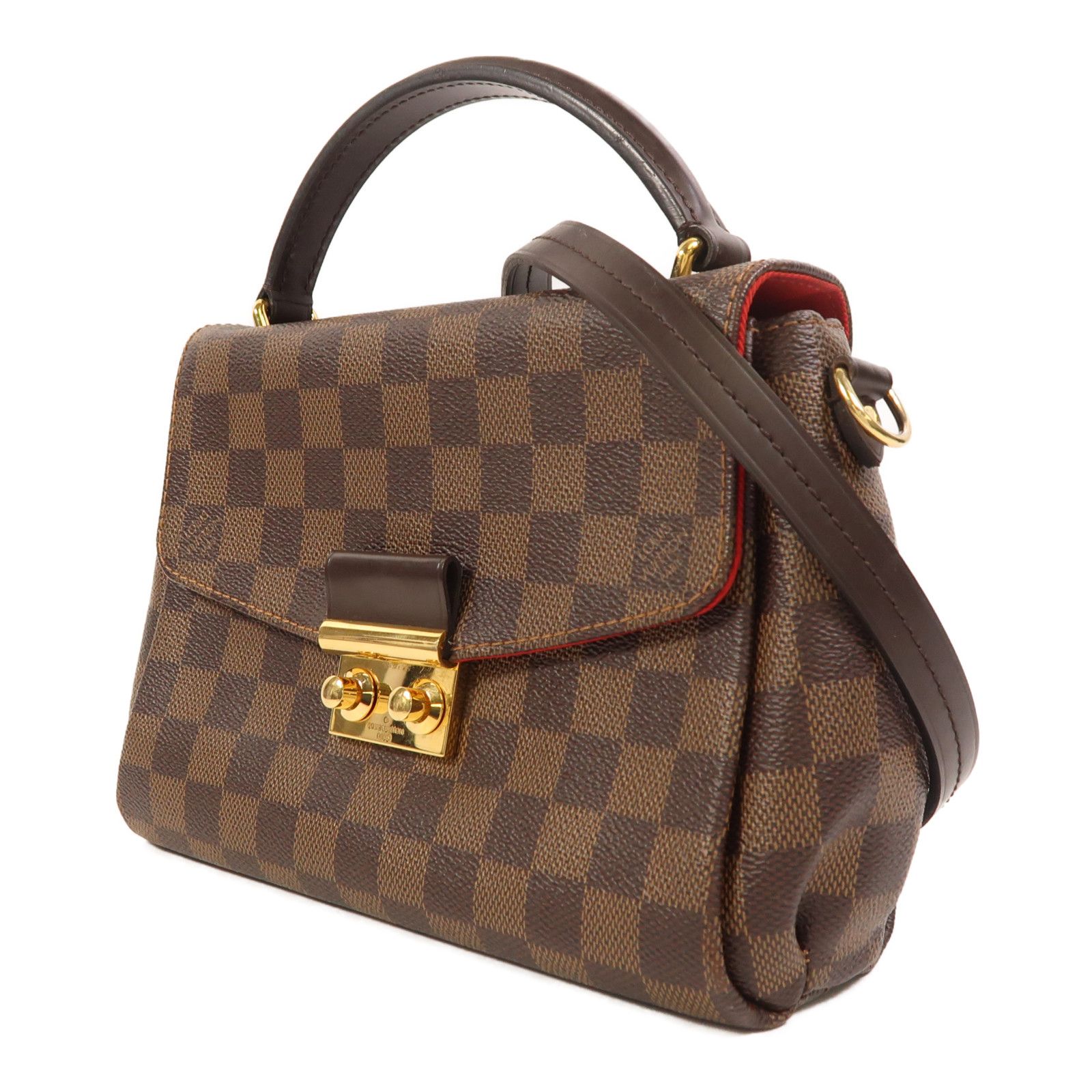 Damier Croisette Handmade Shoulder Bag Ebene Brown 2way Shoulder Bag N 53000 — view 3