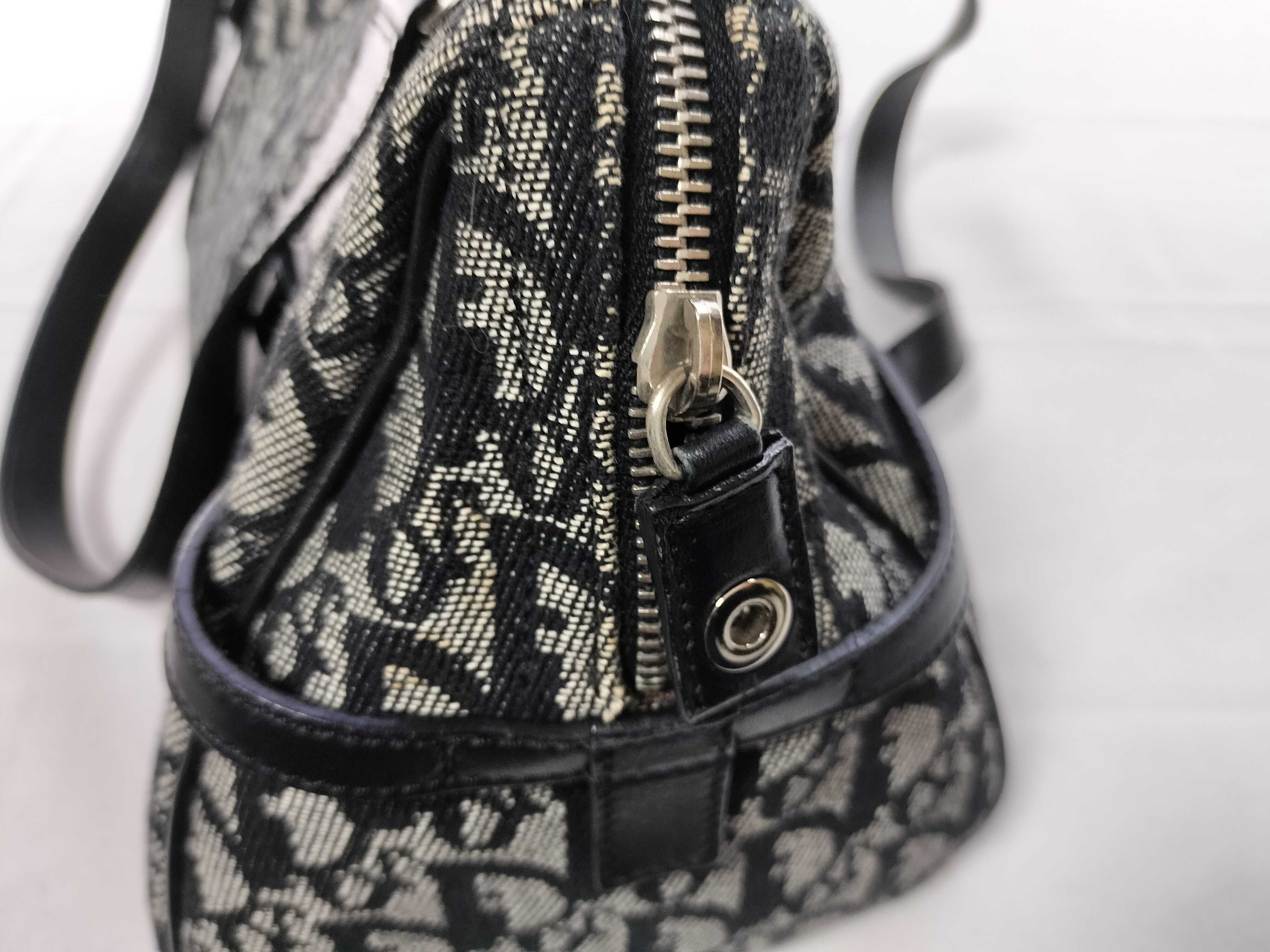 Trotter Charm Boston Bag, Navy — view 13