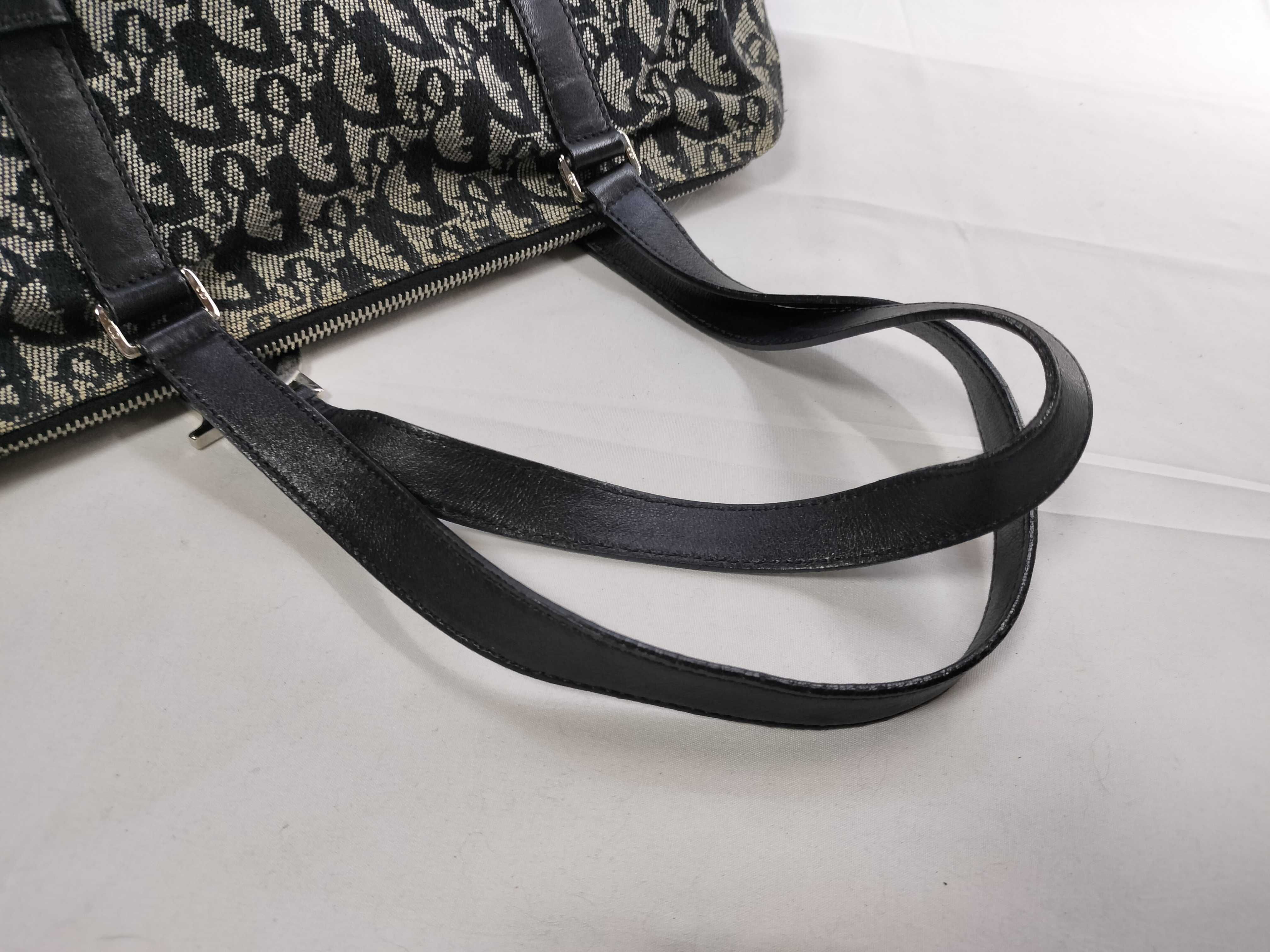 Trotter Charm Boston Bag, Navy — view 3