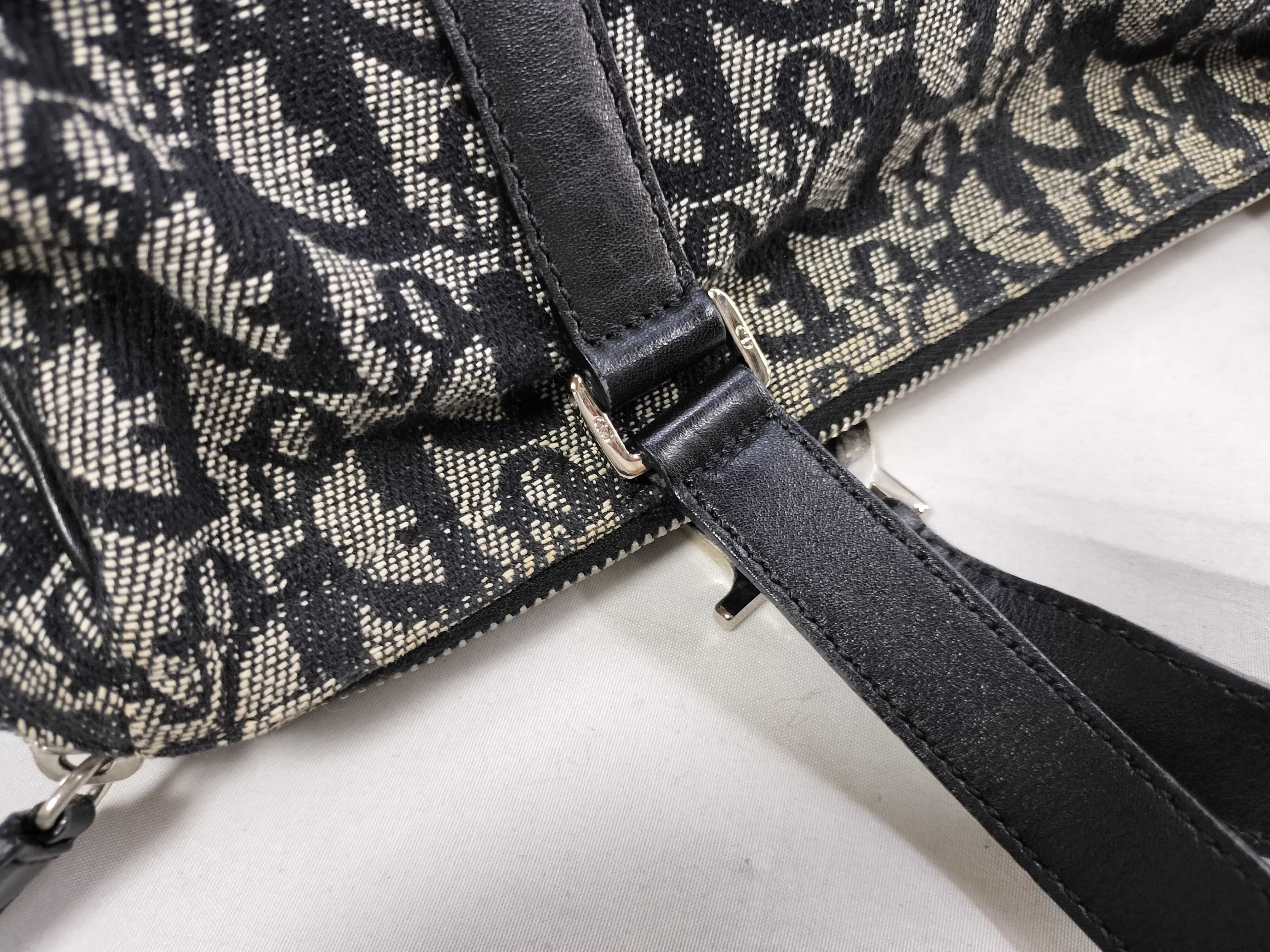 Trotter Charm Boston Bag, Navy — view 5