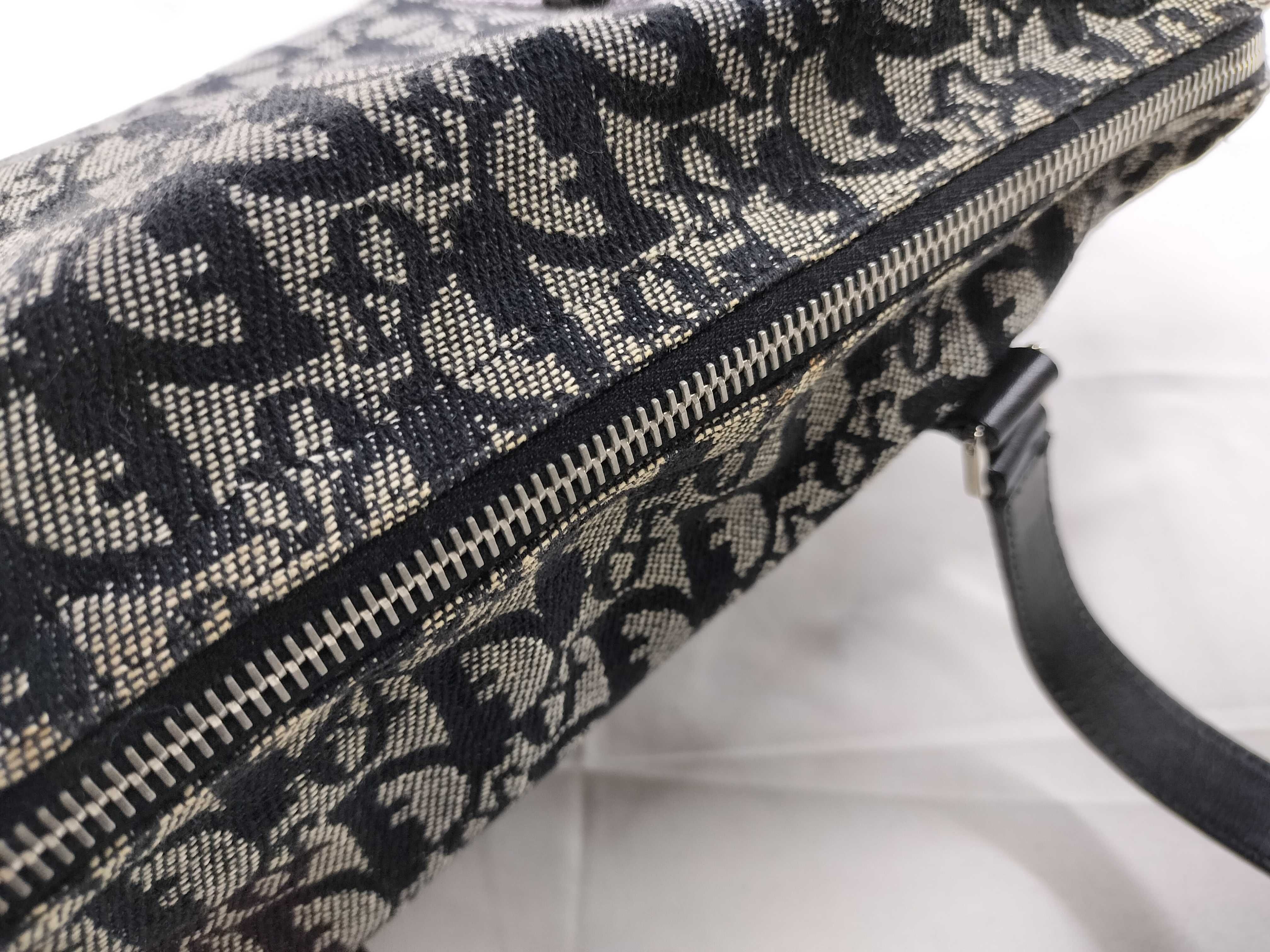 Trotter Charm Boston Bag, Navy — view 6