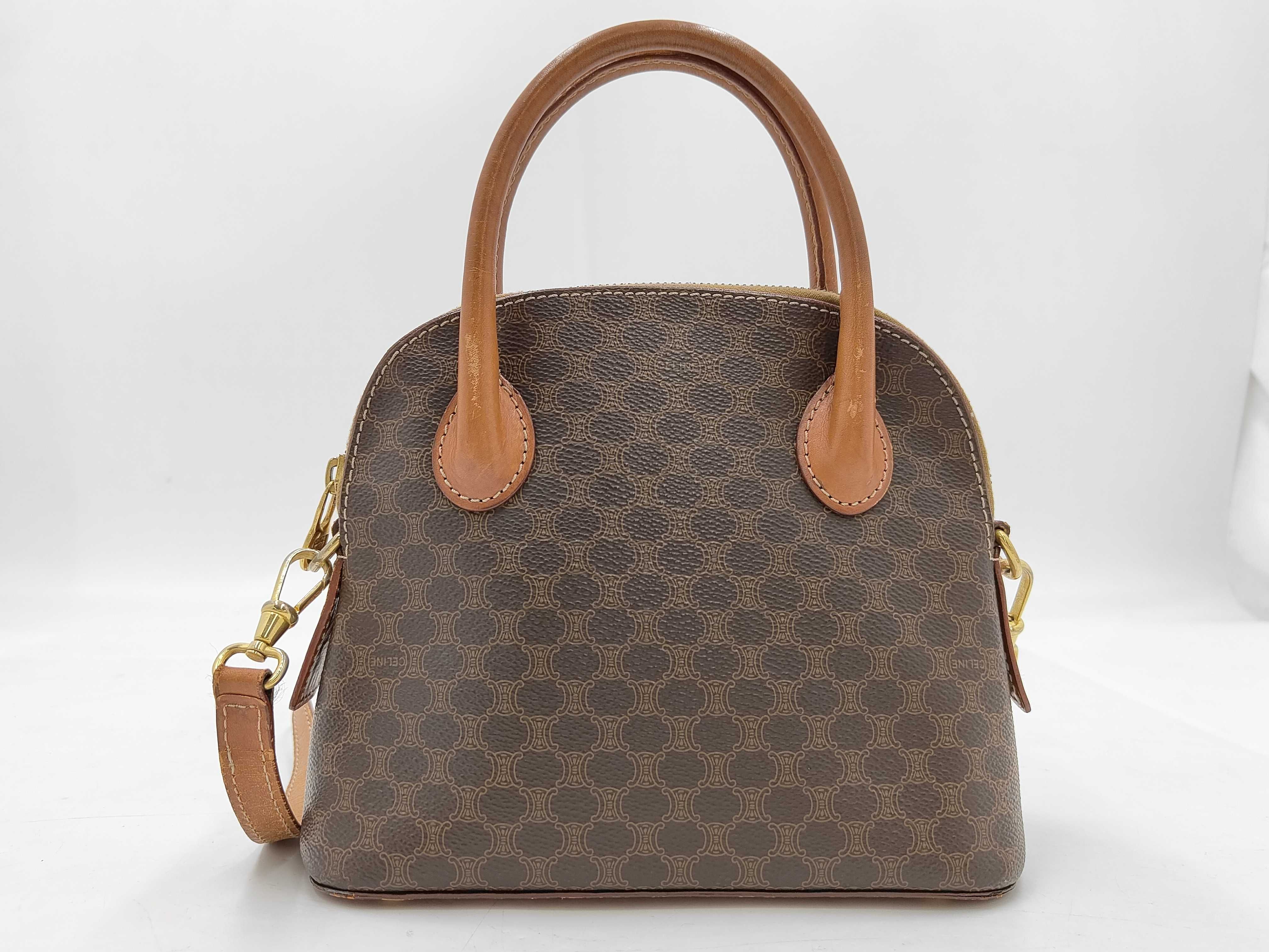 Macadam Shoulder Bag, Brown Handbag