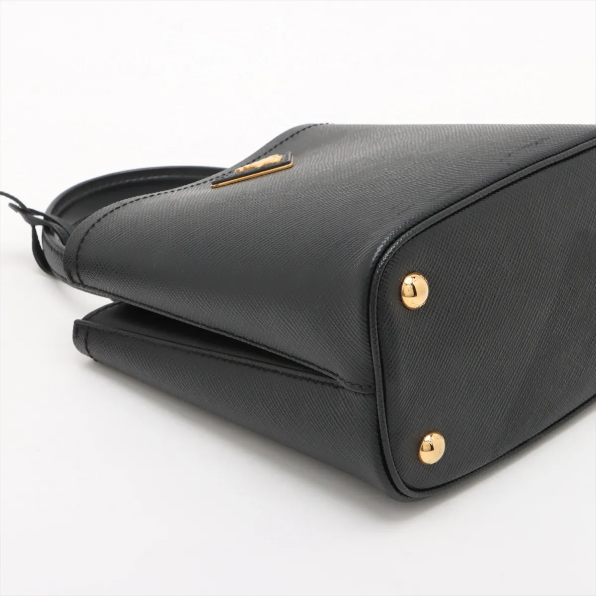 Saffiano Leather 2WAY Handbag Black — view 4
