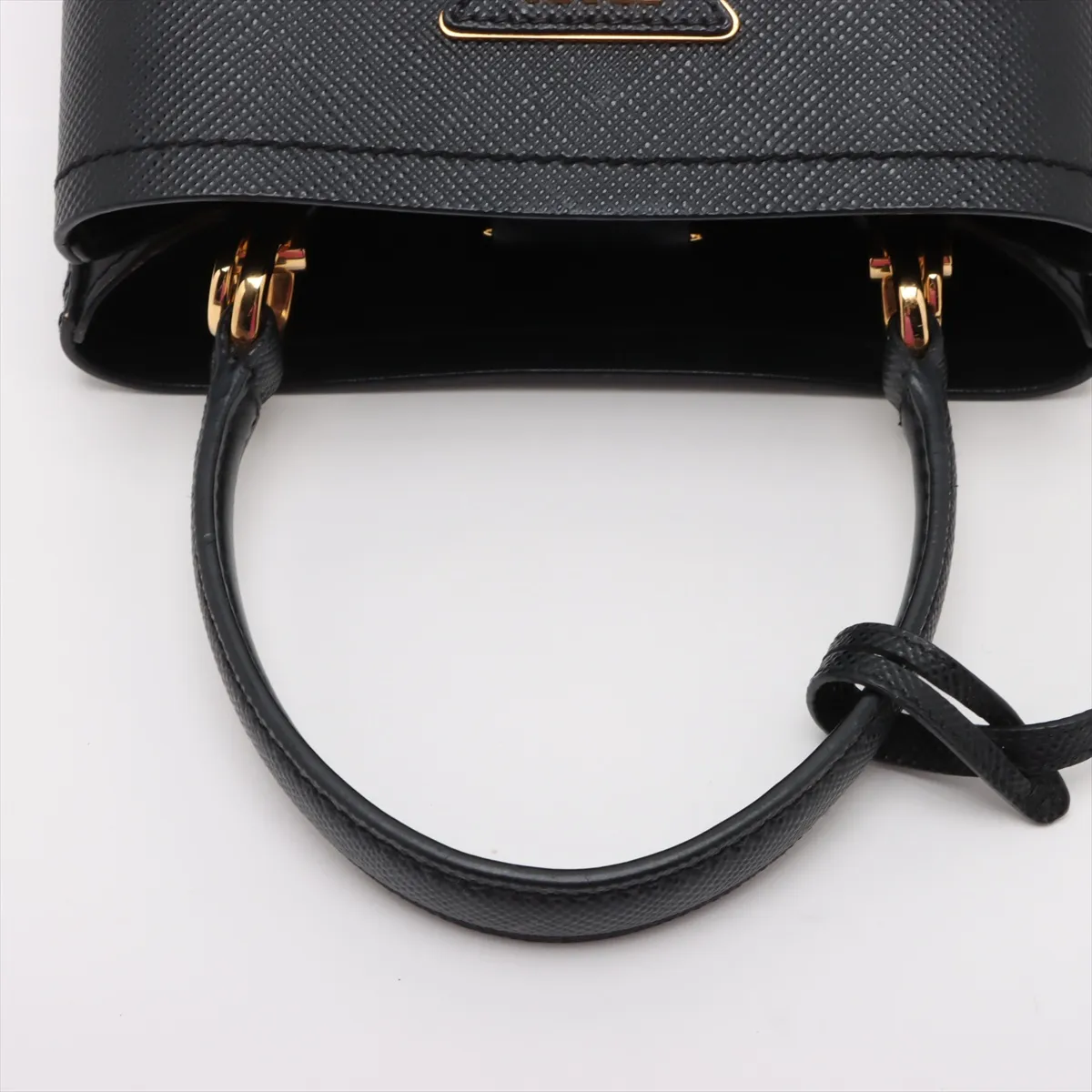 Saffiano Leather 2WAY Handbag Black — view 5