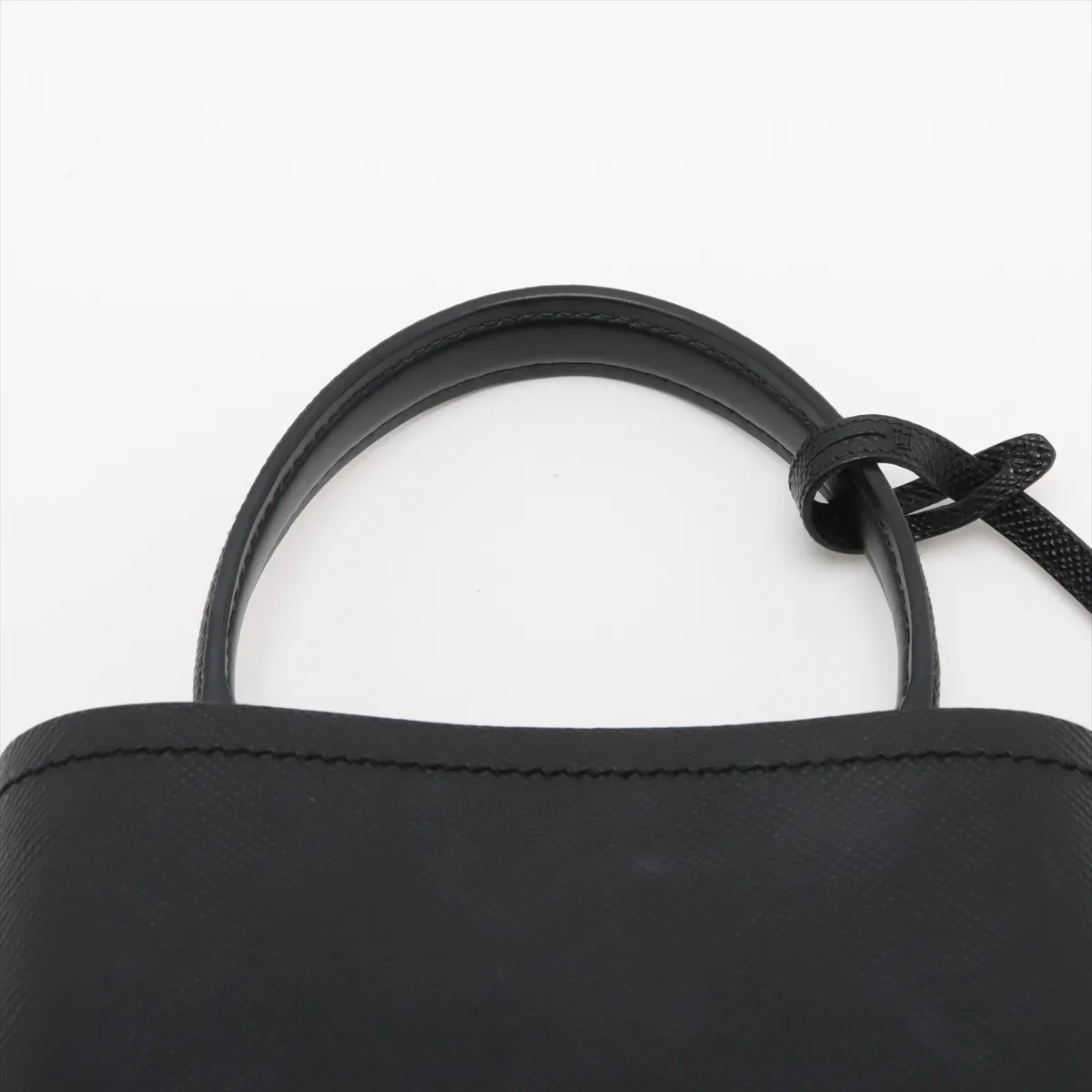Saffiano Leather 2WAY Handbag Black — view 6