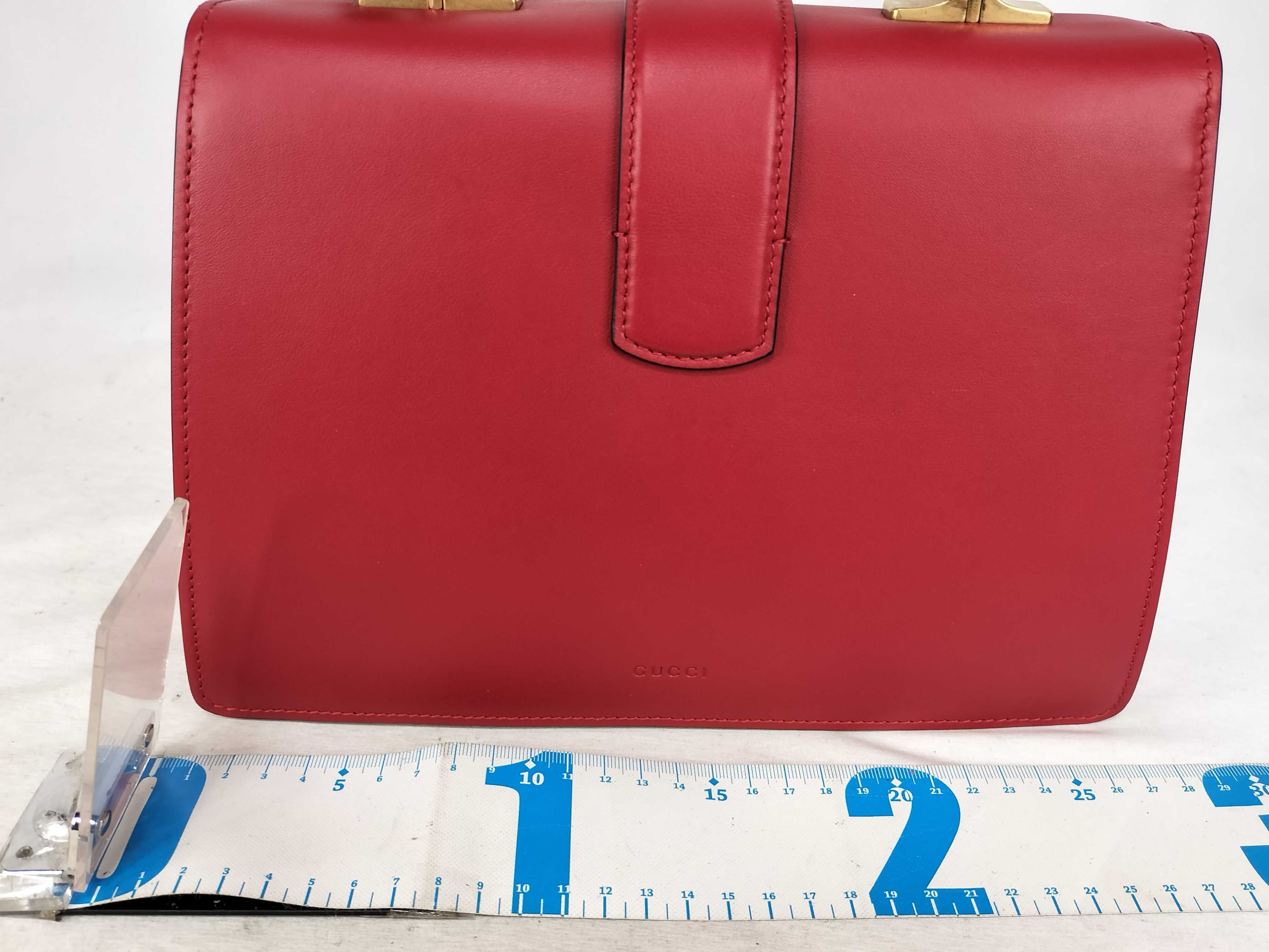 Bamboo Dionysus Leather 2-Way Handbag, Red, 448075 (Handbag) — view 2