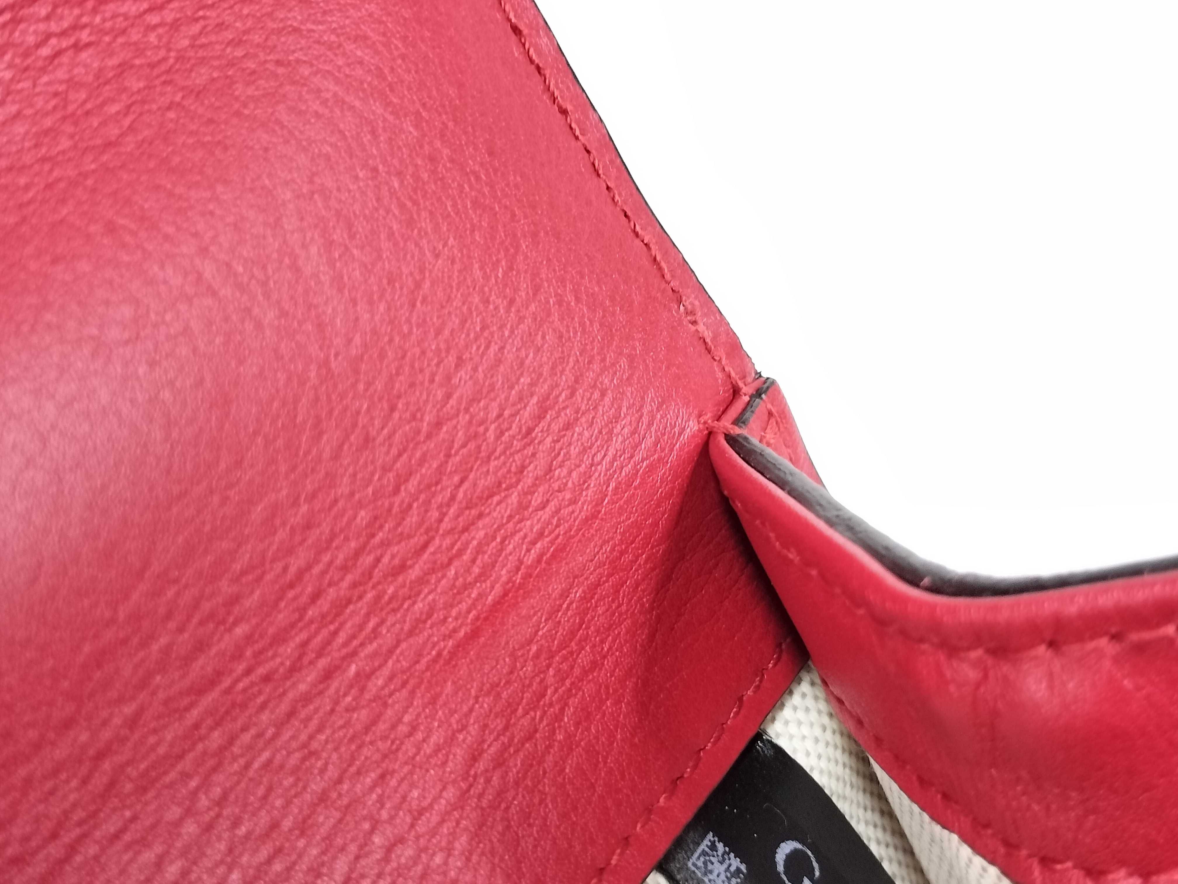 Bamboo Dionysus Leather 2-Way Handbag, Red, 448075 (Handbag) — view 9