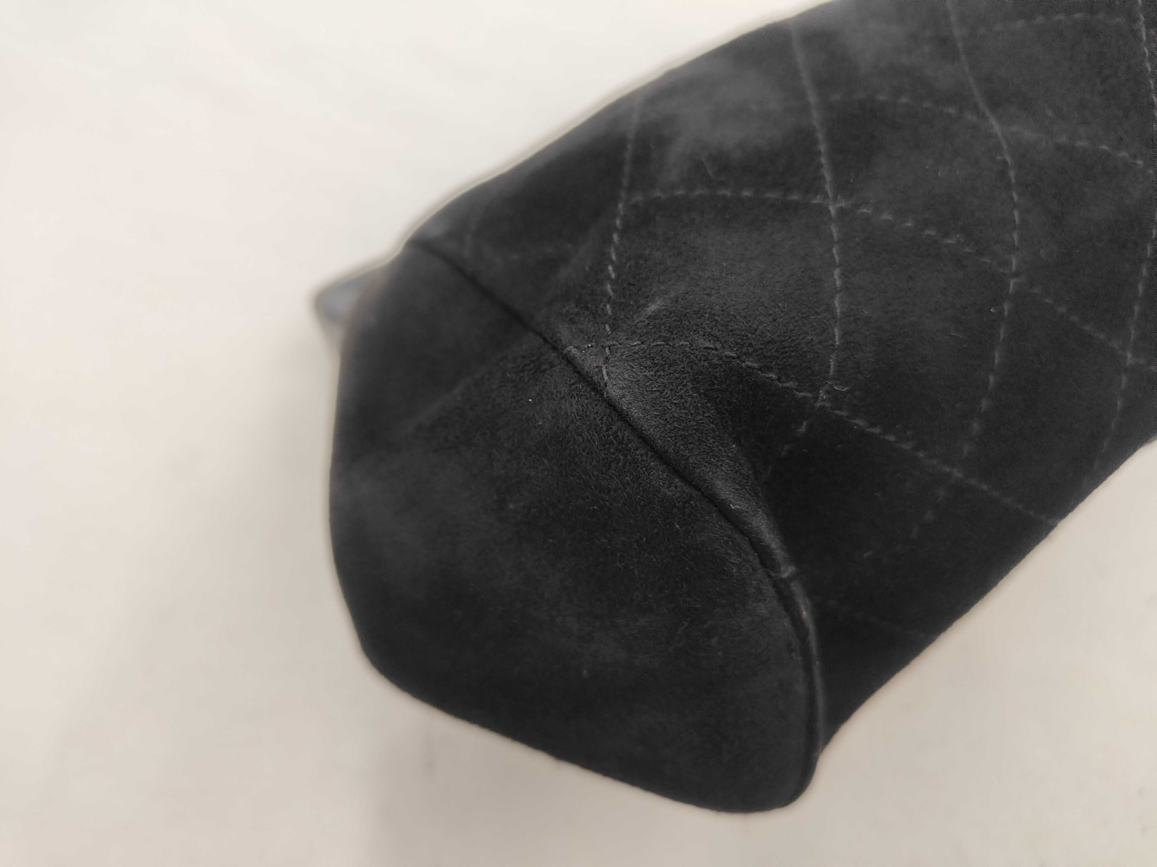 coin purse suede black clutch bag — view 3