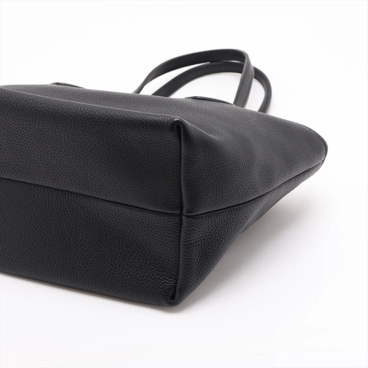 Tortissima Leather Tote Bag, Black — view 3