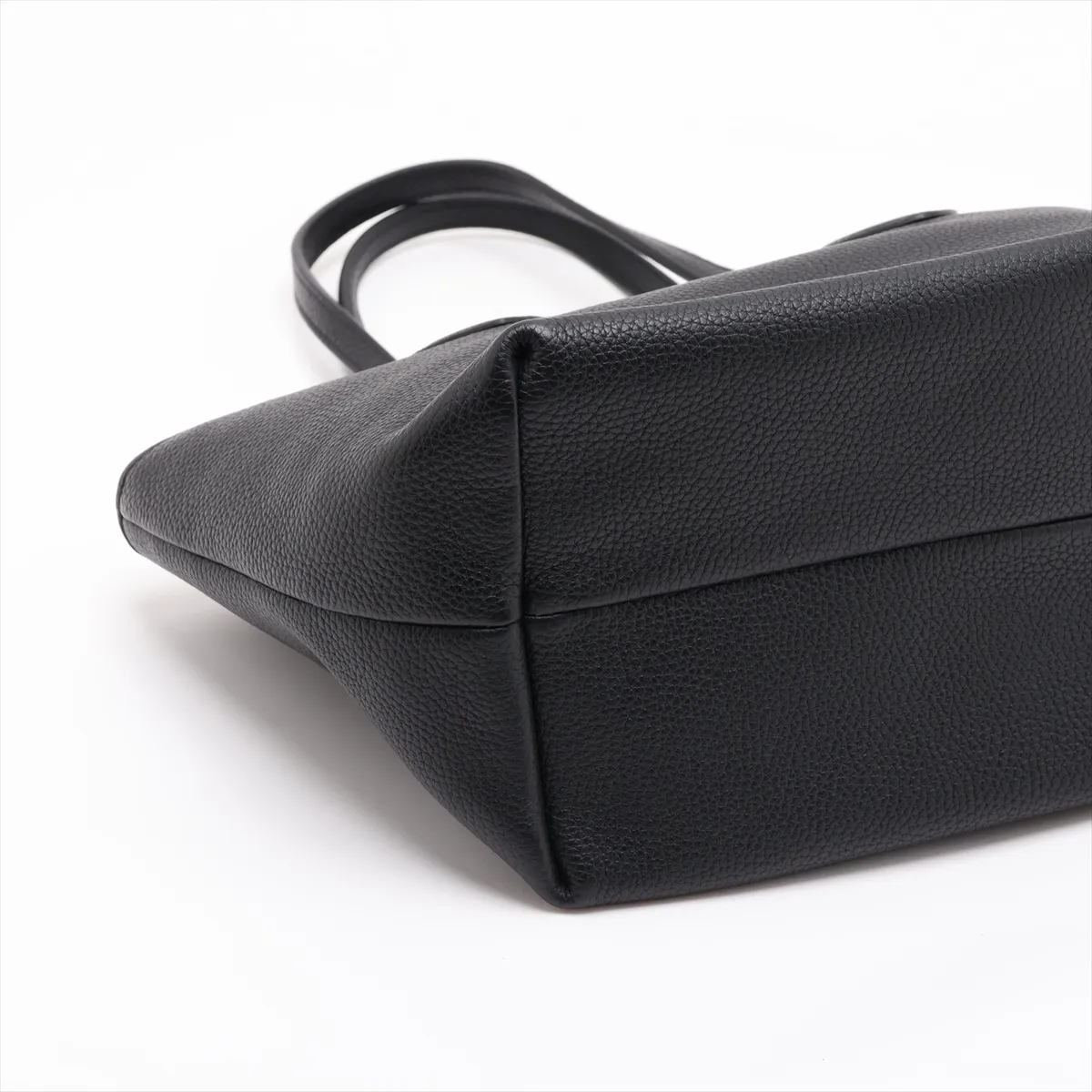 Tortissima Leather Tote Bag, Black — view 4