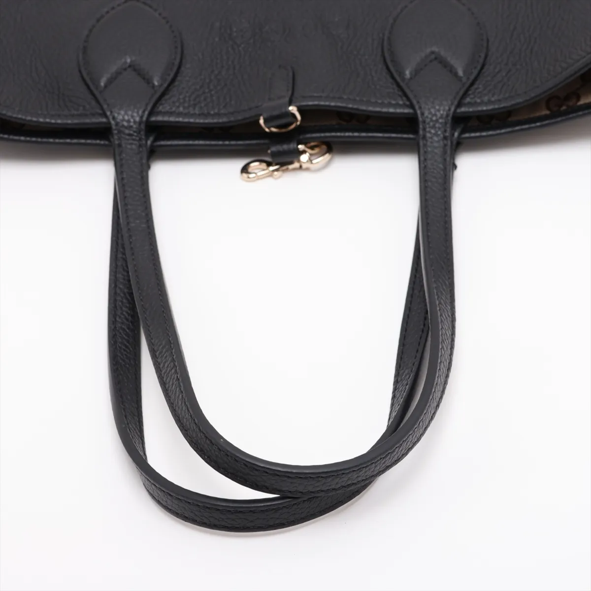 Tortissima Leather Tote Bag, Black — view 5