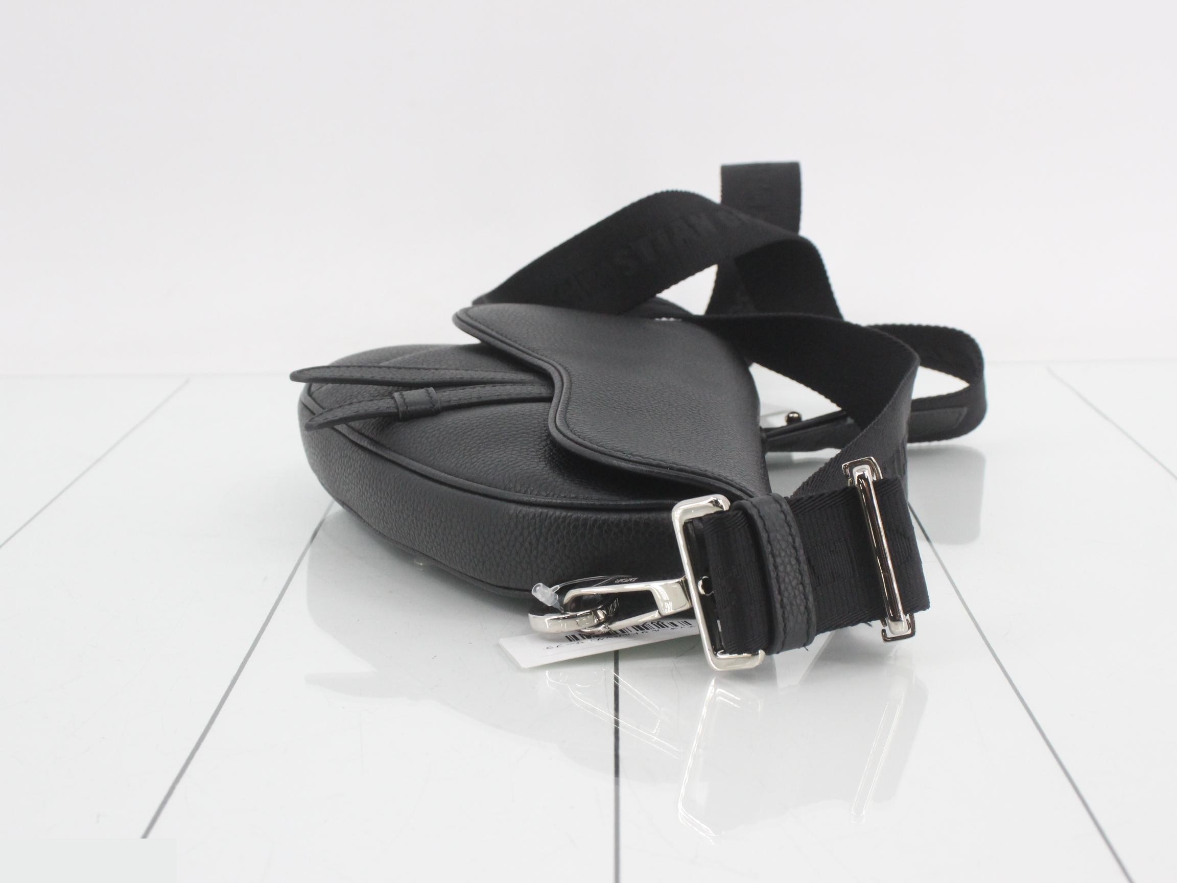 Saddlebag, Leather, Black — view 3