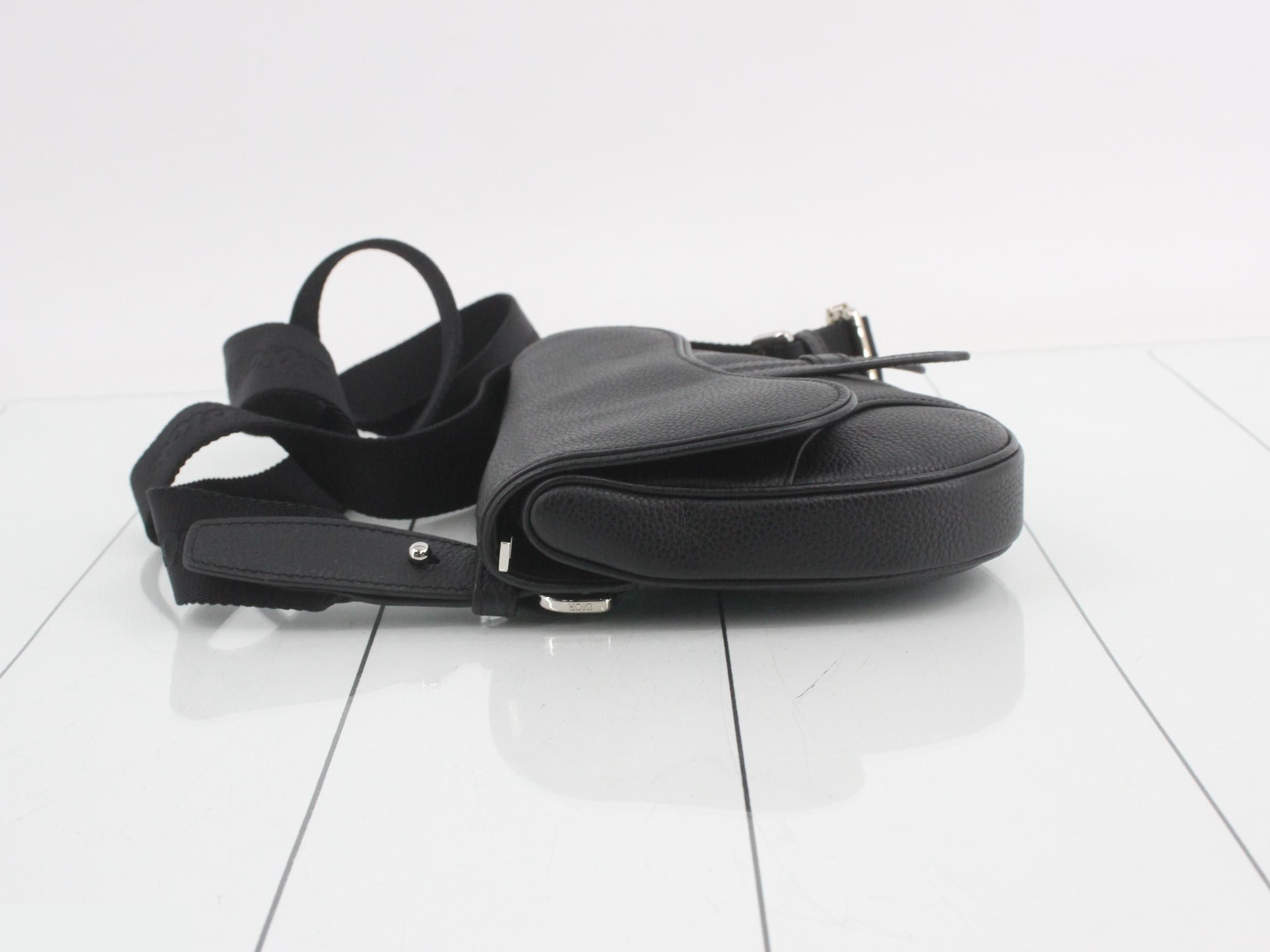 Saddlebag, Leather, Black — view 4