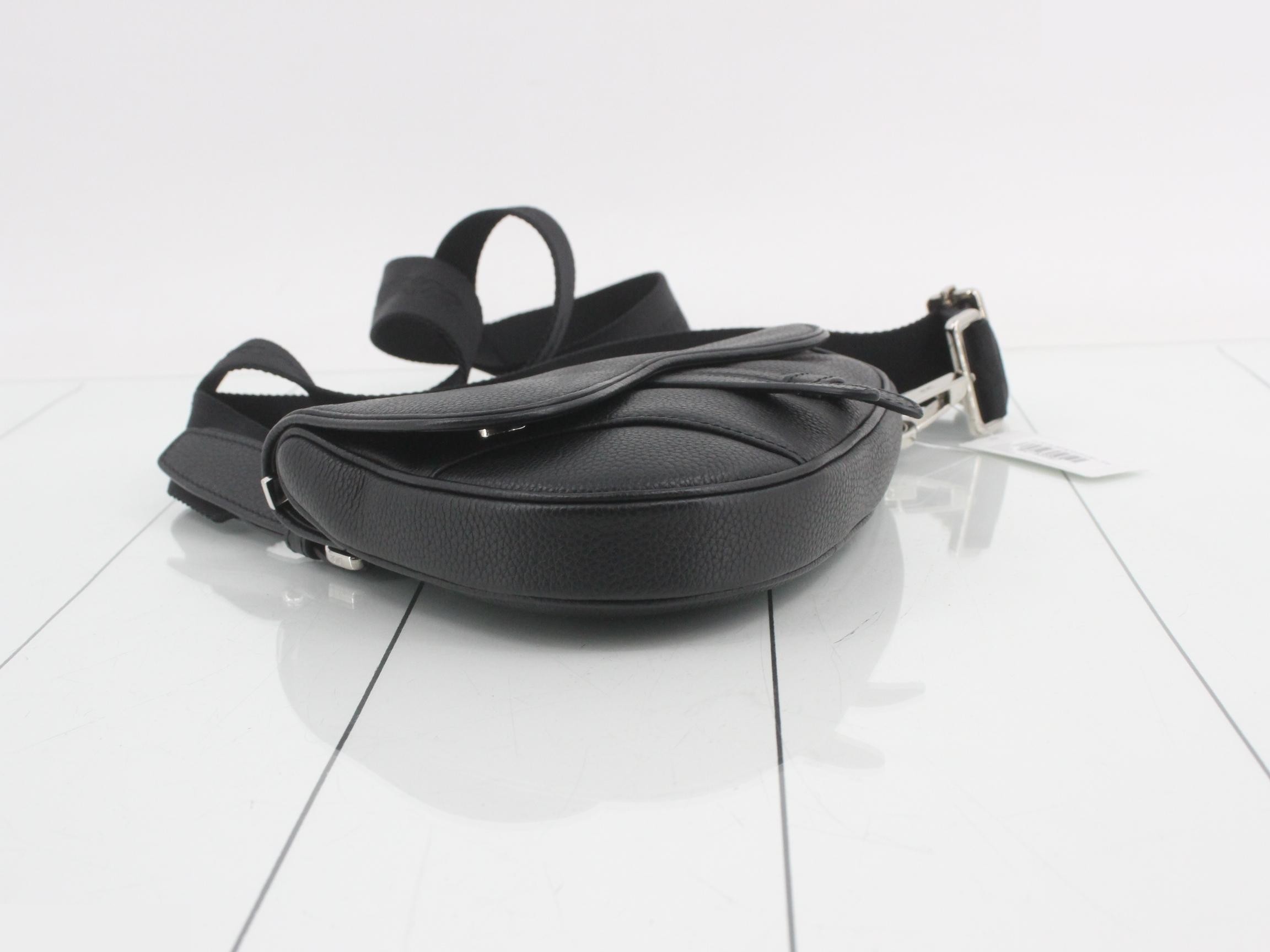 Saddlebag, Leather, Black — view 5