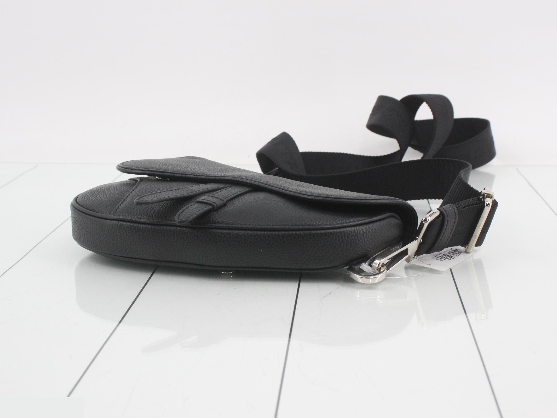 Saddlebag, Leather, Black — view 6