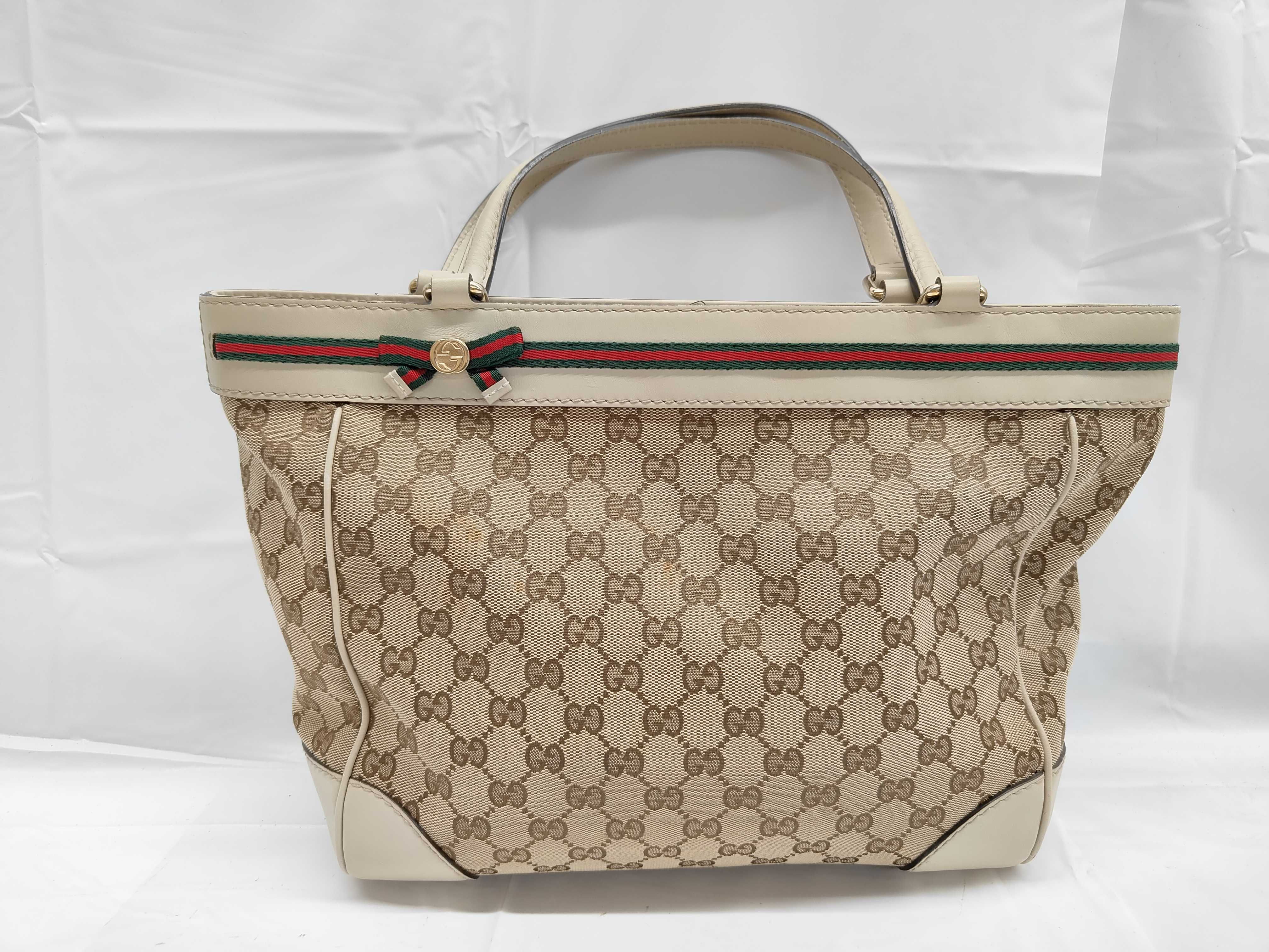 GG Mayfair GG Canvas Leather-Trimmed Tote Bag