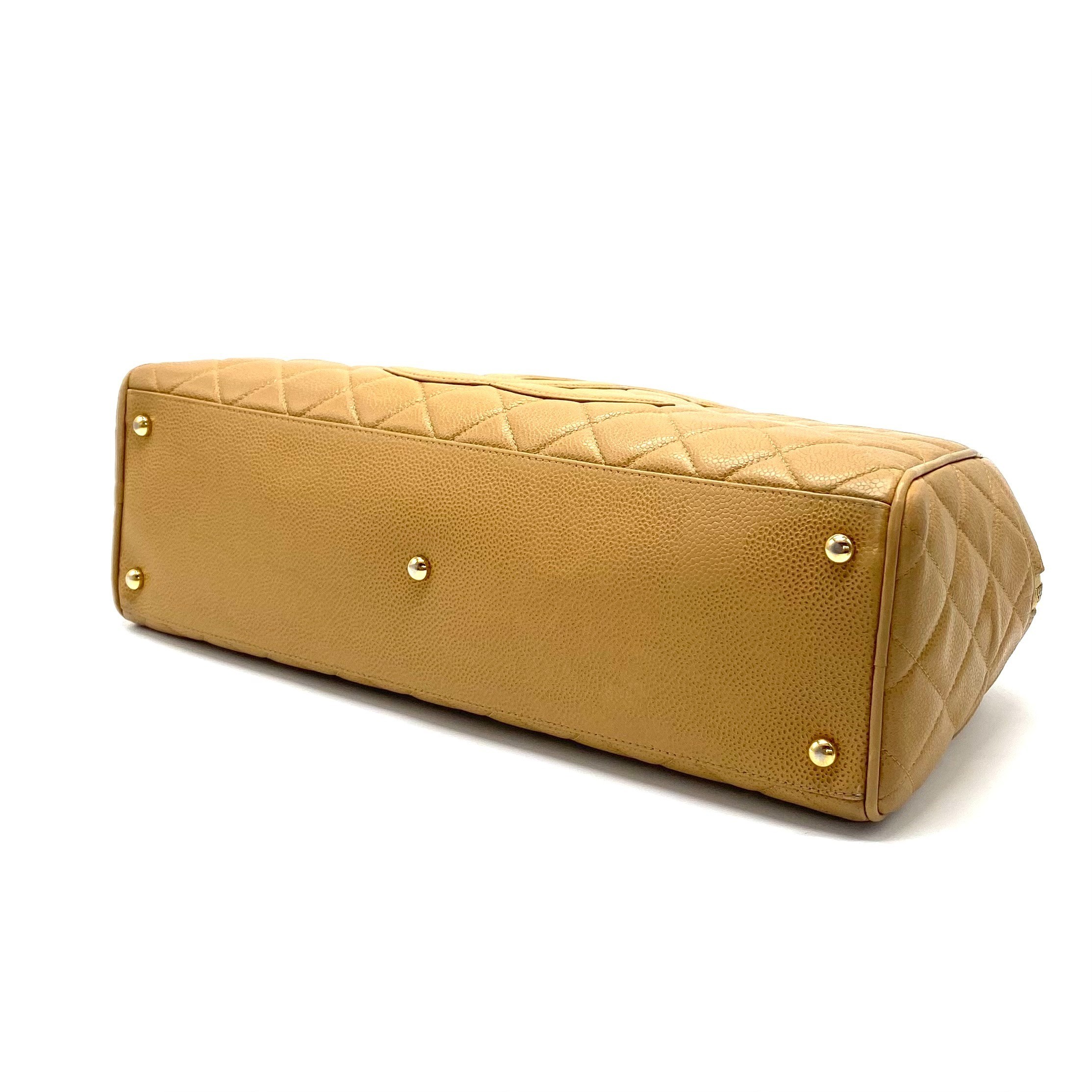 Matelassé Coco Mark Caviar Skin Handbag — view 4