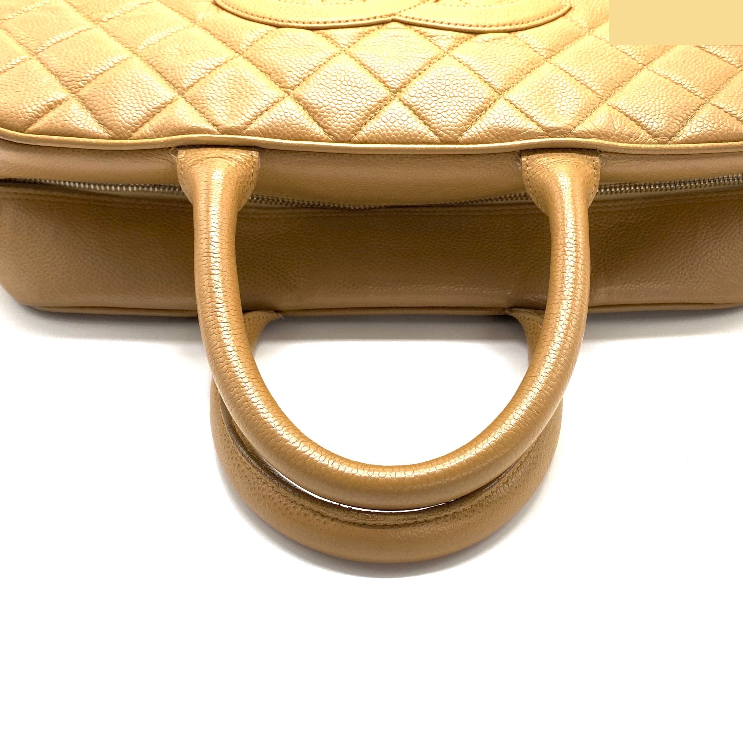 Matelassé Coco Mark Caviar Skin Handbag — view 5