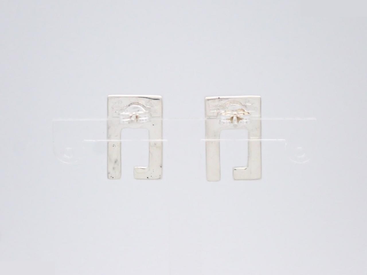 Logo earrings, 925 sterling silver, 5.6g — view 2