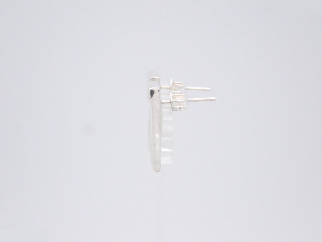 Logo earrings, 925 sterling silver, 5.6g — view 3