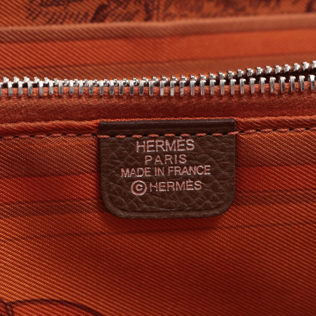 Azap Long Silk In Veau Epsom Round Zip Wallet Brown N:2010 — view 9